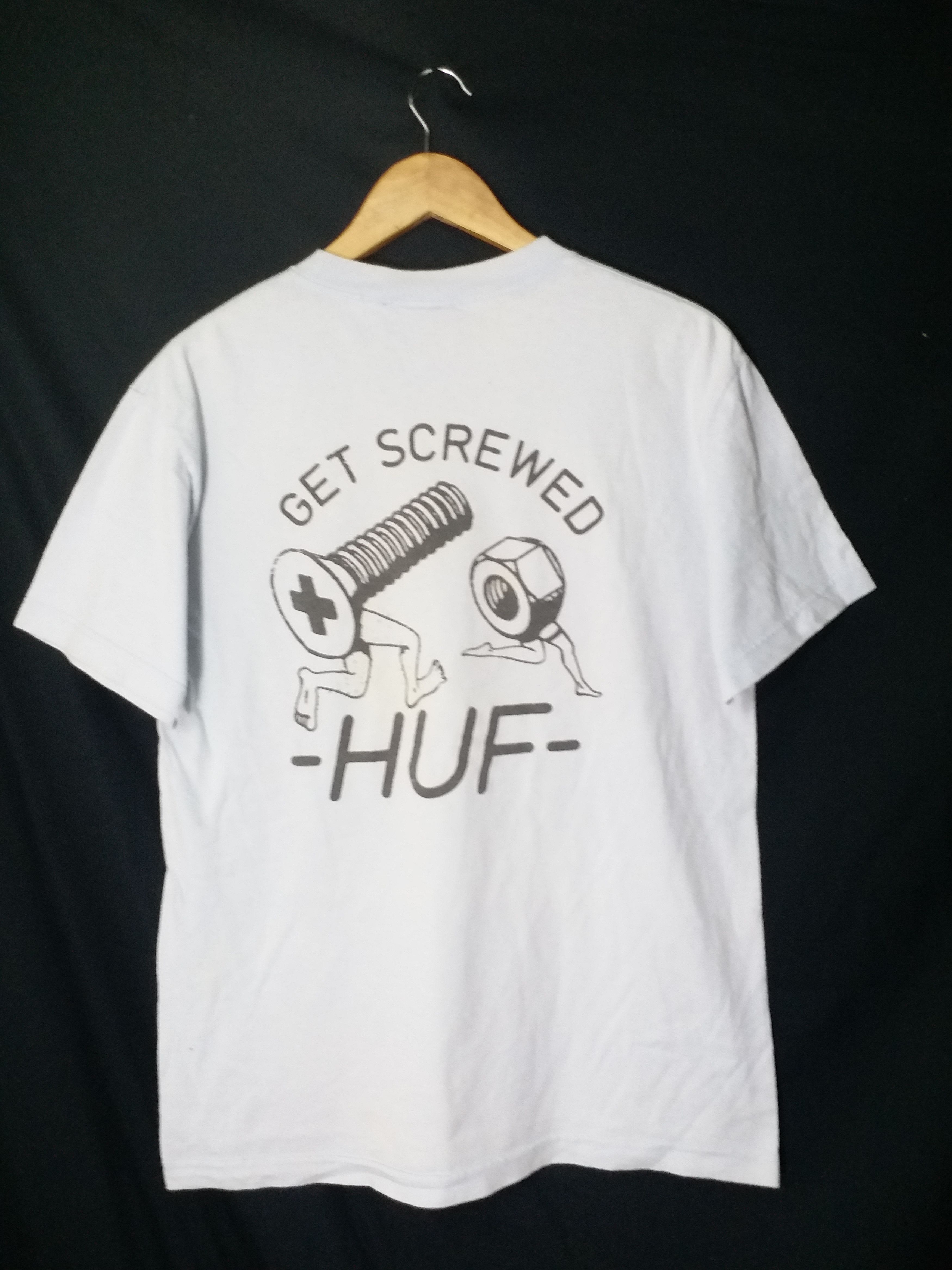 Huf Go OFFER RARE💥HUF Rare Logo "GET SCREWED"M Size US M / EU 48-50 / 2 - 1 Thumbnail