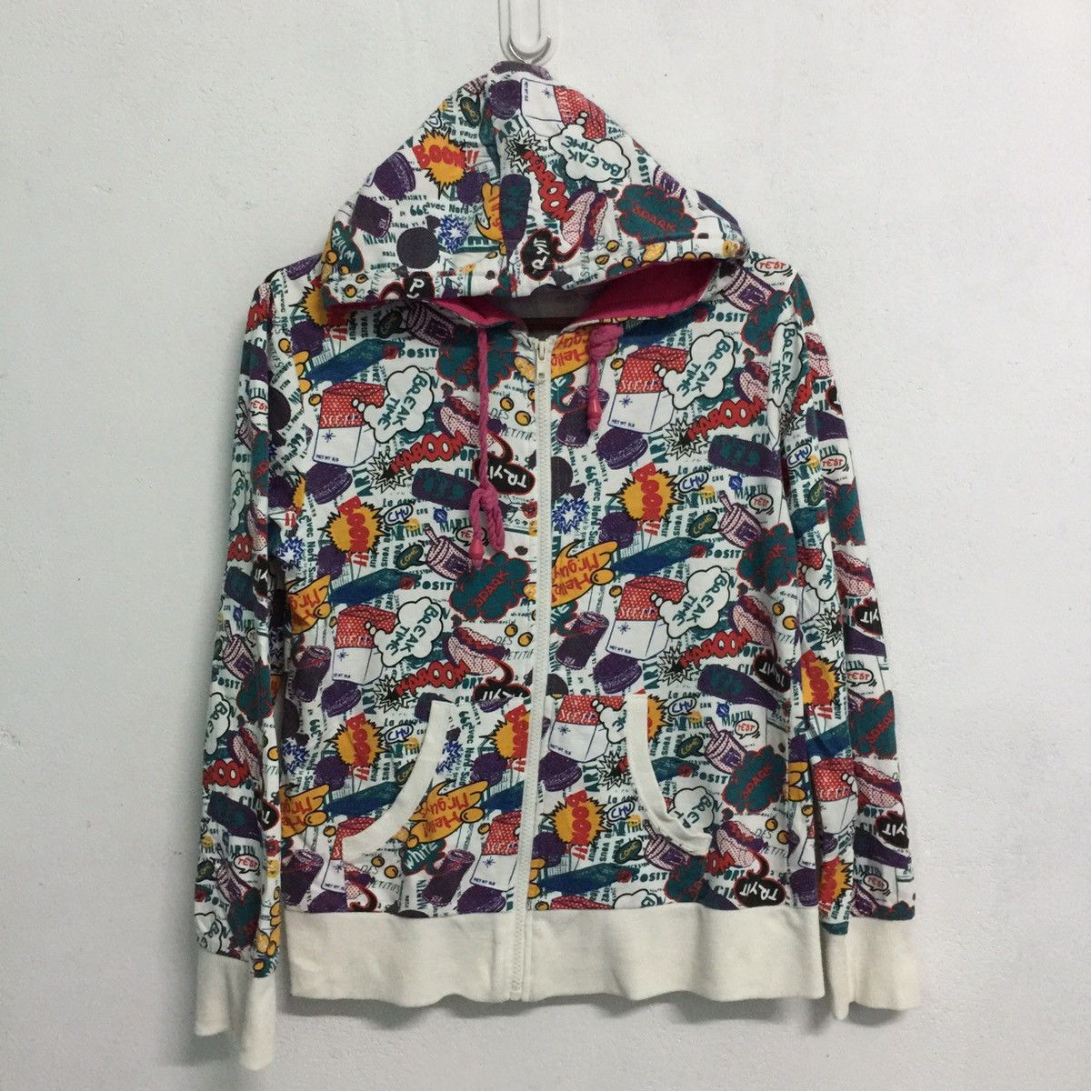 Japanese Brand ALL OVER PRINTED HOODIES SWEATSHIRT Size US S / EU 44-46 / 1 - 1 Thumbnail