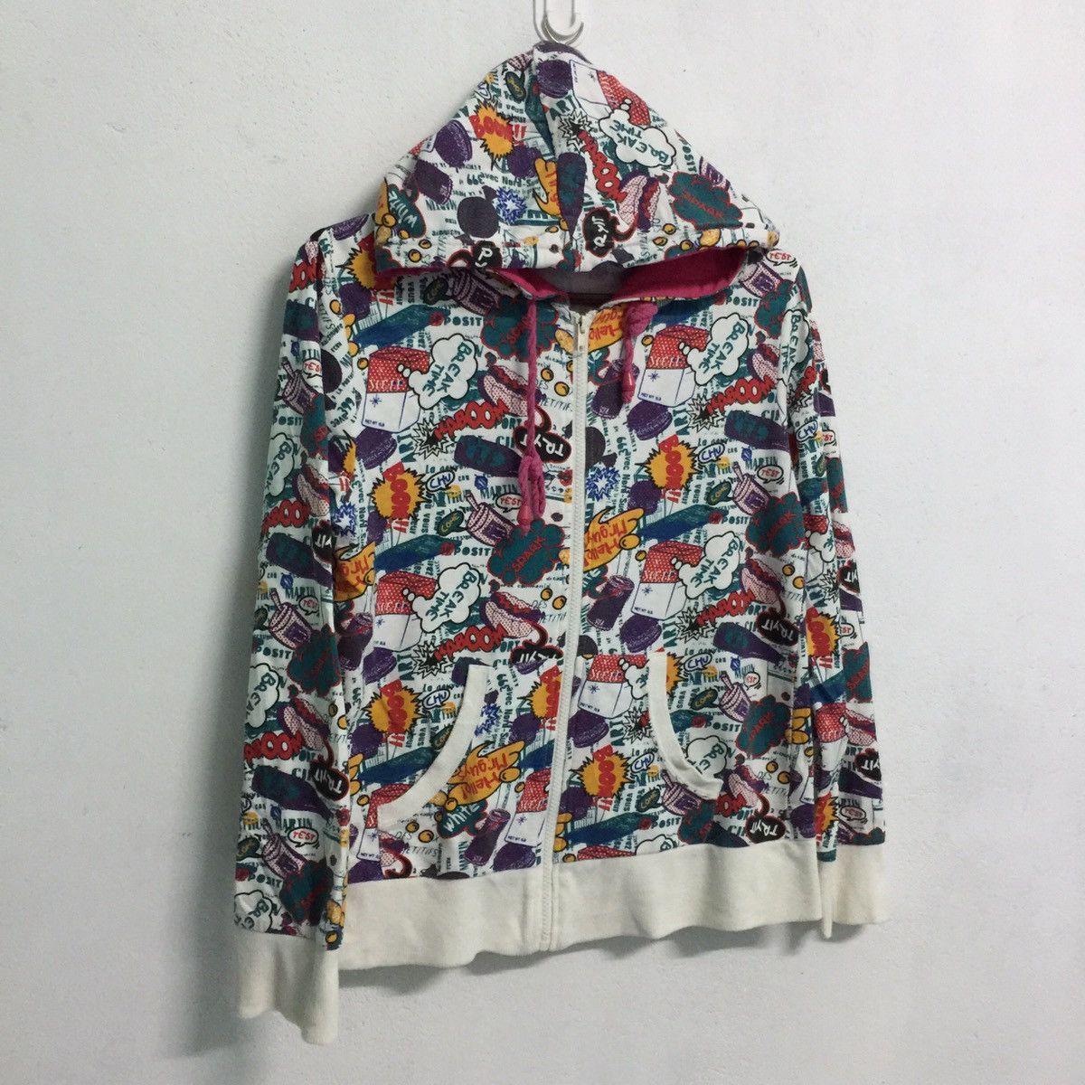 Japanese Brand ALL OVER PRINTED HOODIES SWEATSHIRT Size US S / EU 44-46 / 1 - 2 Thumbnail