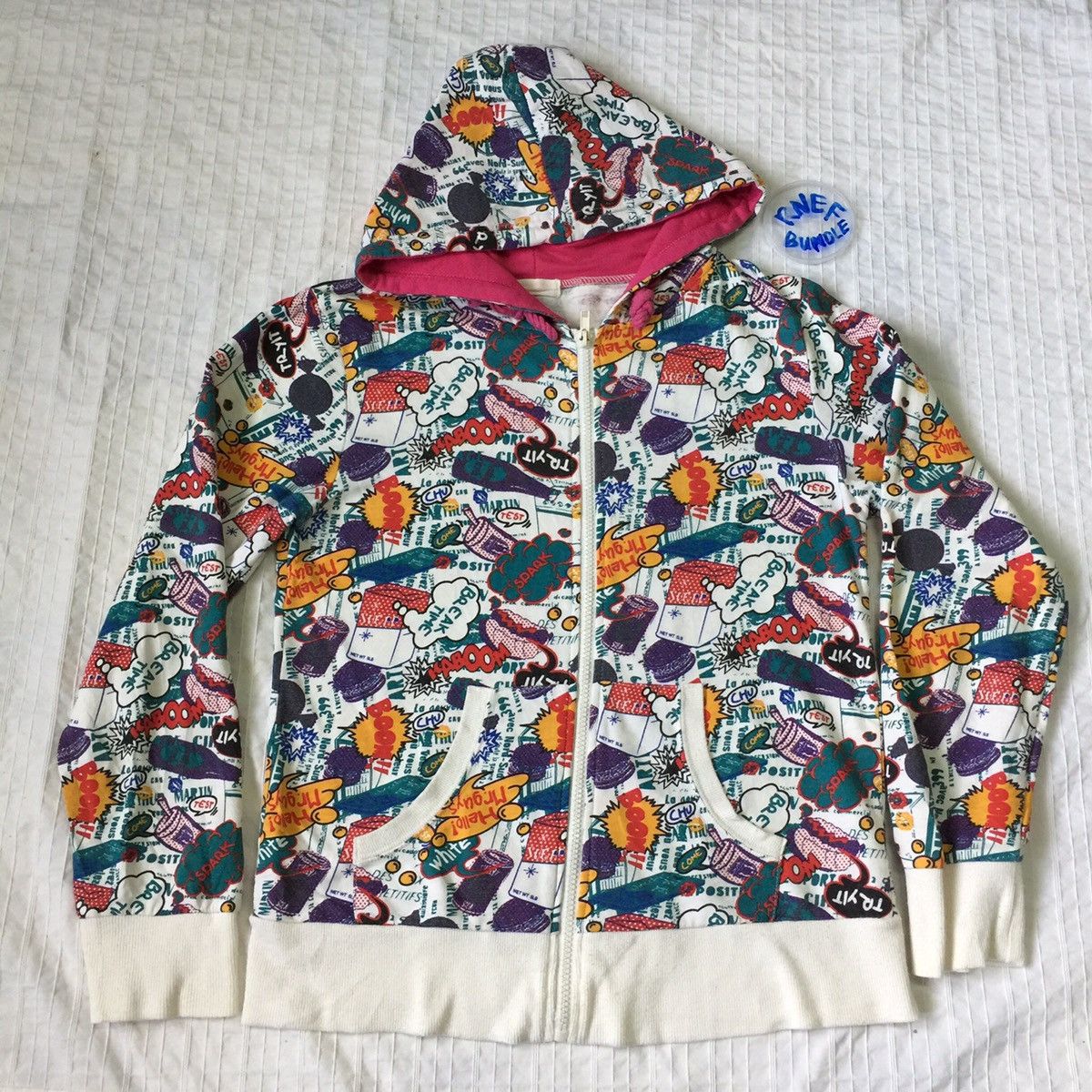 Japanese Brand ALL OVER PRINTED HOODIES SWEATSHIRT Size US S / EU 44-46 / 1 - 11 Thumbnail
