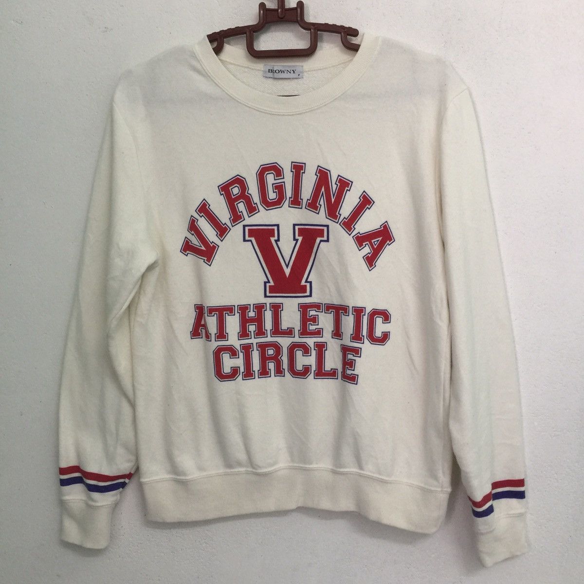 Japanese Brand Big spelling virginia browny Sweatshirt Size US S / EU 44-46 / 1 - 2 Thumbnail
