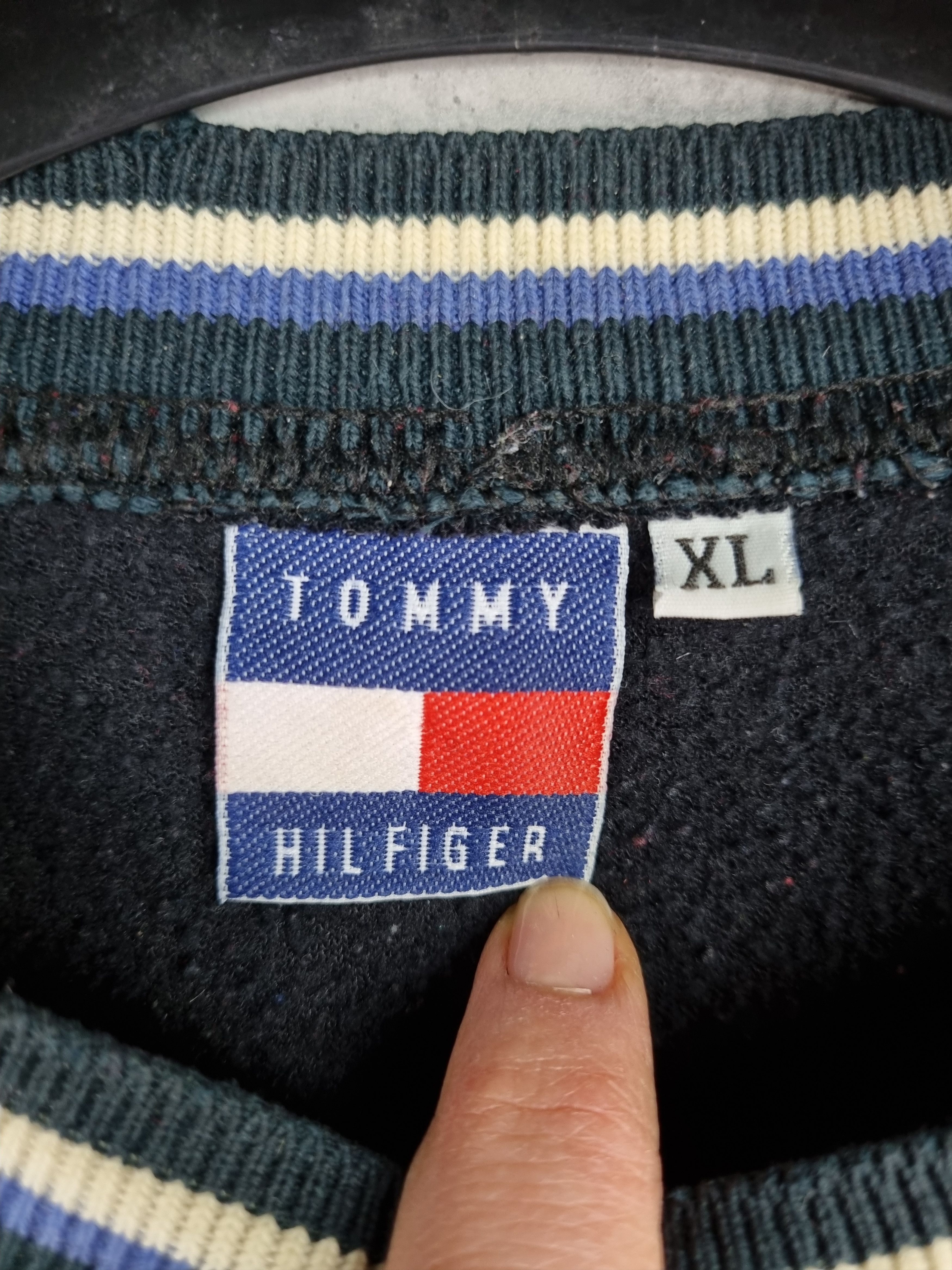 Rap Tees × Tommy Hilfiger × Vintage Rare TOMMY HILFIGER Fleece Bootleg Vintage Sweatshirt Size US XL / EU 56 / 4 - 12 Thumbnail