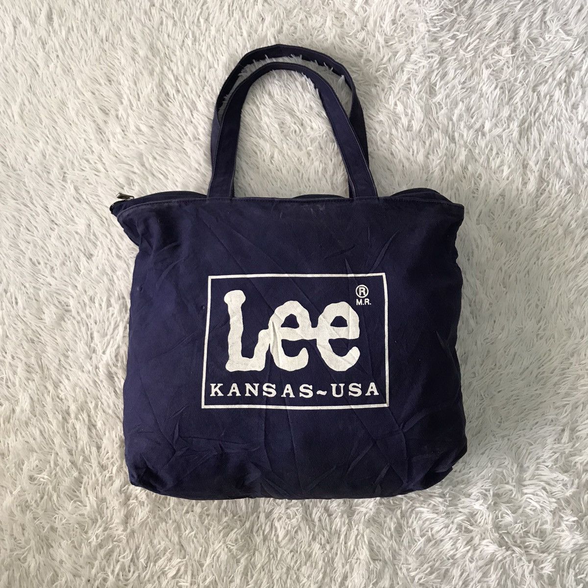 Shoulder Bag in Blue, Men's