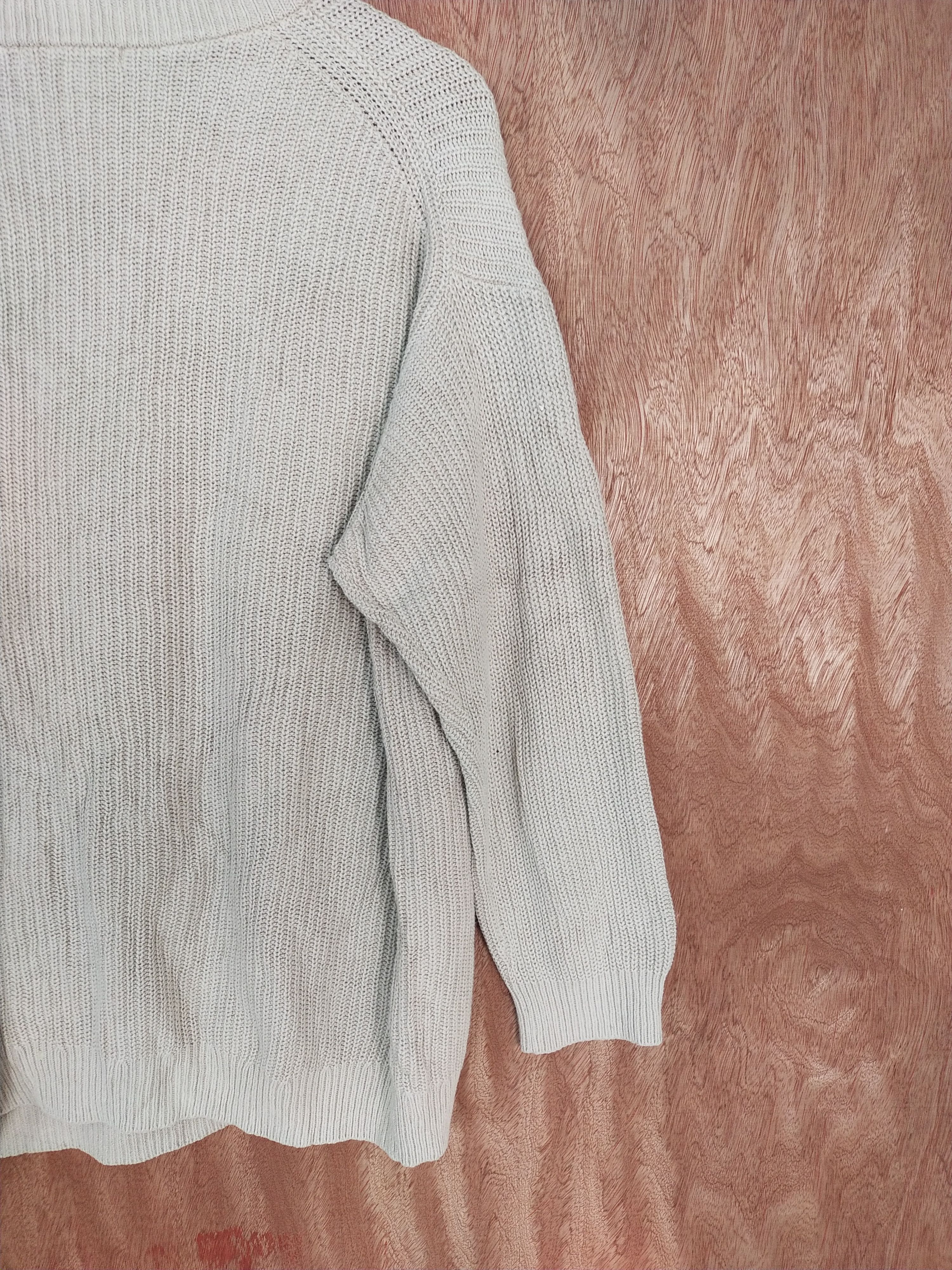 Homespun Knitwear × Japanese Brand × Uniqlo Uniqlo japan cream homespun knitwear #S068 Size US L / EU 52-54 / 3 - 10 Thumbnail