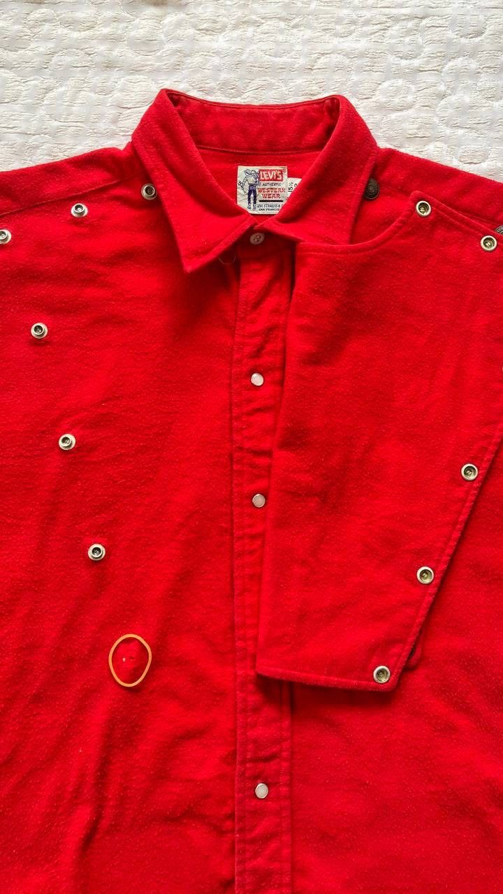 Levi's True Vintage 50s Levis Rockabilly Snap Button Western Shirt Size US M / EU 48-50 / 2 - 6 Thumbnail