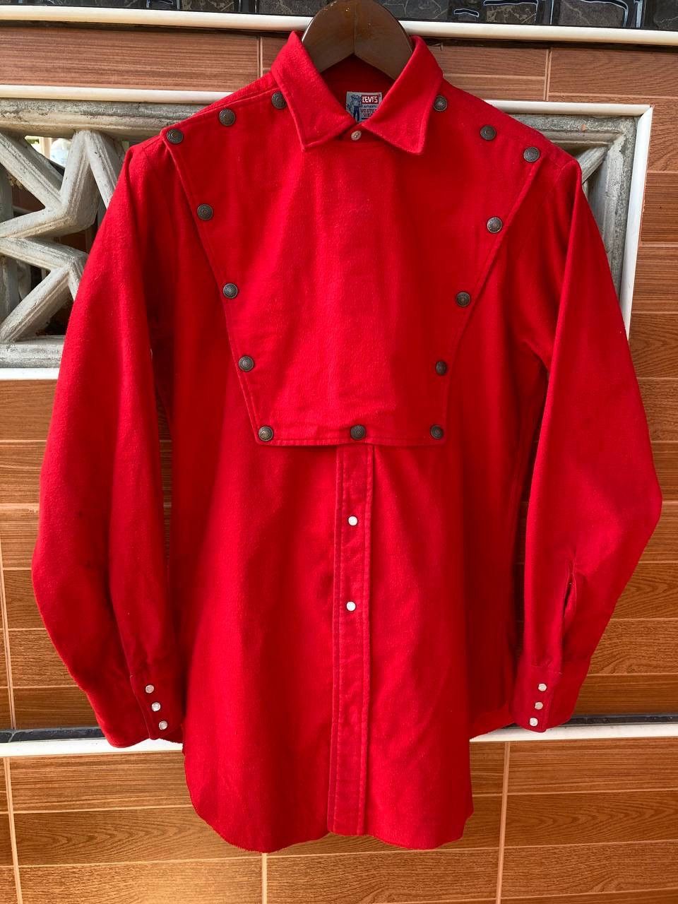 Levi's True Vintage 50s Levis Rockabilly Snap Button Western Shirt Size US M / EU 48-50 / 2 - 3 Thumbnail