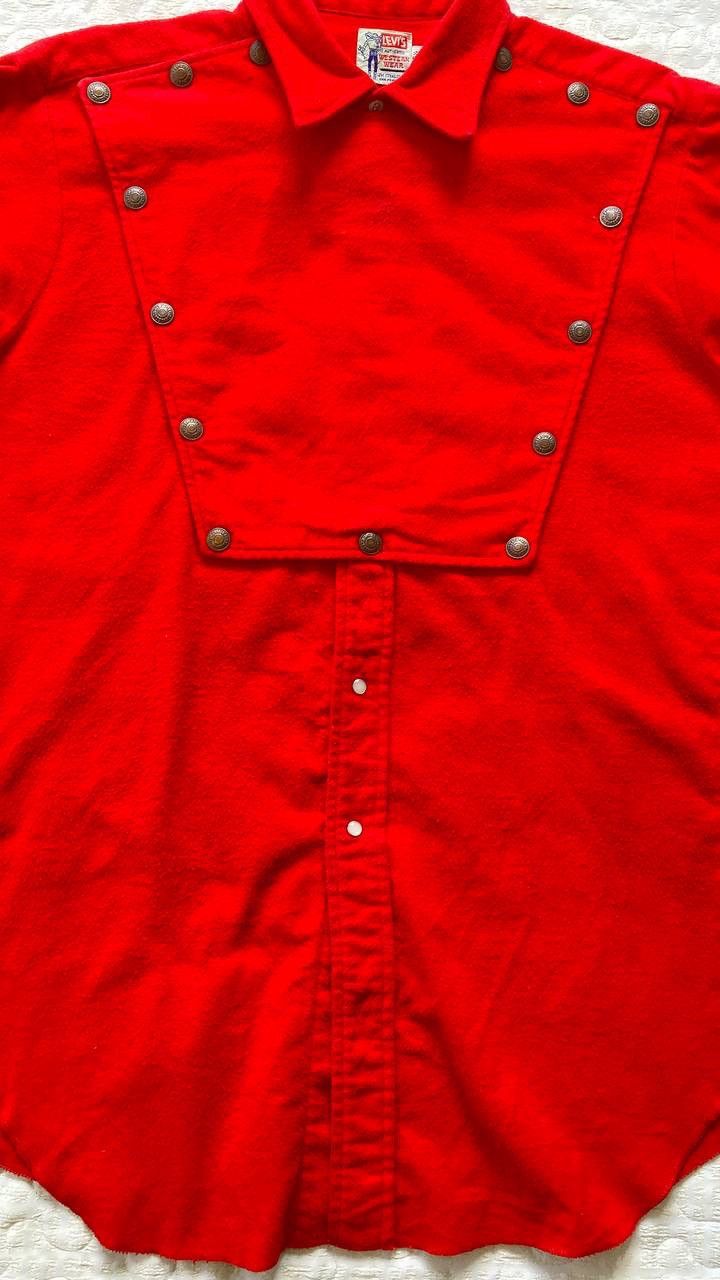 Levi's True Vintage 50s Levis Rockabilly Snap Button Western Shirt Size US M / EU 48-50 / 2 - 5 Thumbnail