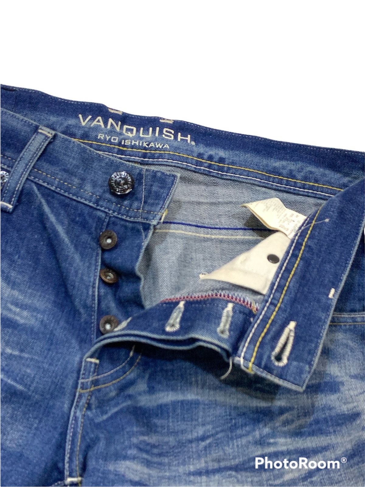 Vanquish VANQUISH RYO ISHIKAWA BORO PATCHES JEANS DENIM Size US 30 / EU 46 - 4 Thumbnail