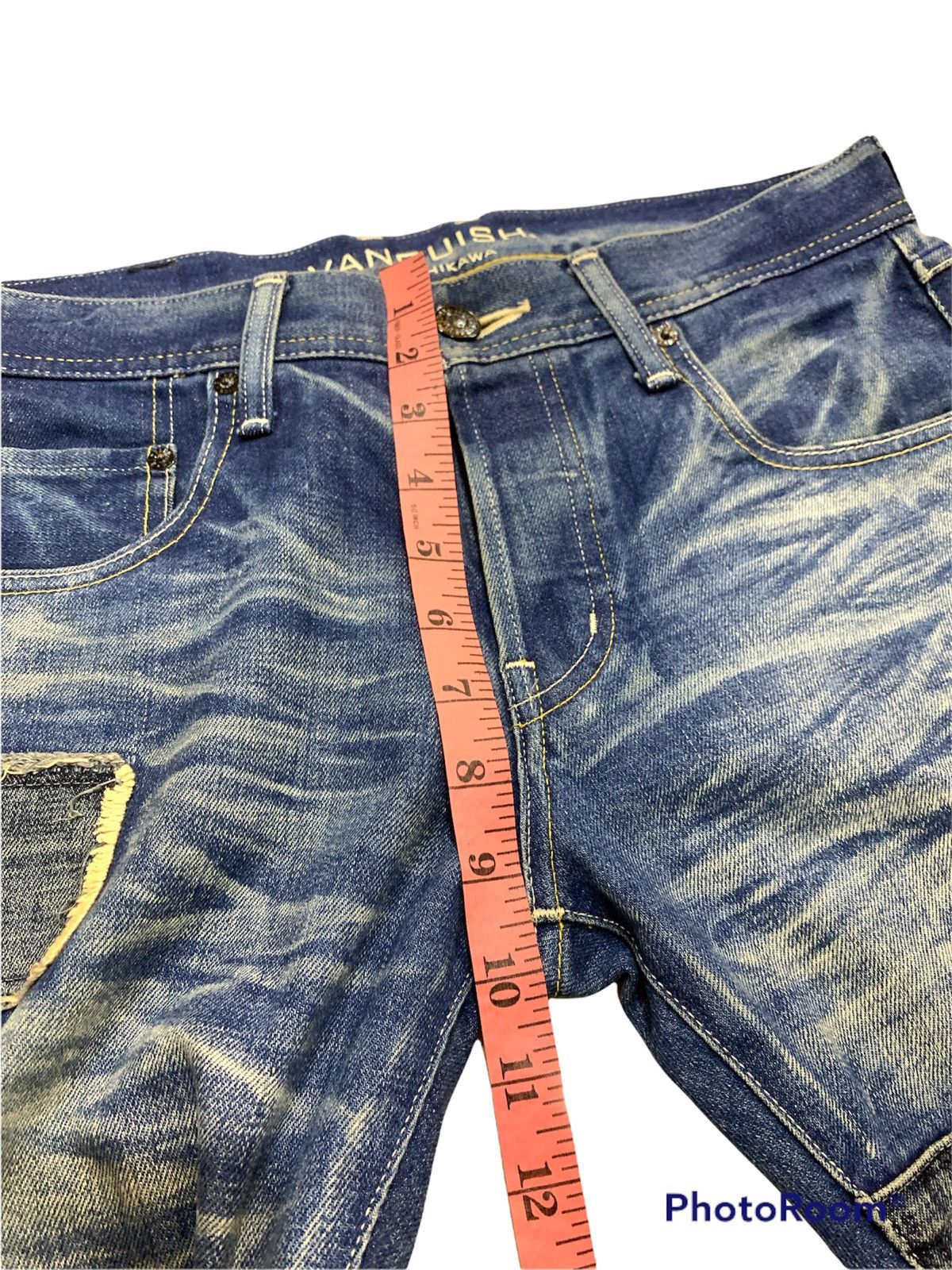 Vanquish VANQUISH RYO ISHIKAWA BORO PATCHES JEANS DENIM Size US 30 / EU 46 - 12 Thumbnail