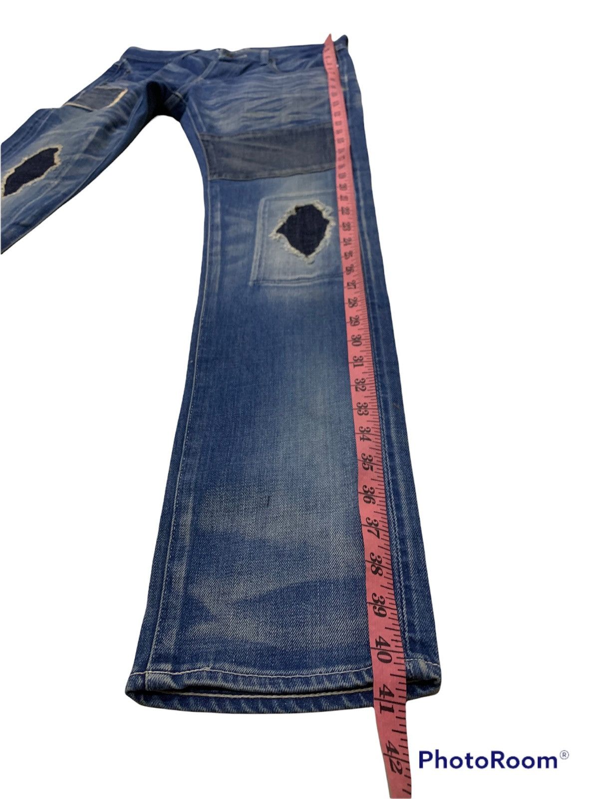 Vanquish VANQUISH RYO ISHIKAWA BORO PATCHES JEANS DENIM Size US 30 / EU 46 - 7 Thumbnail