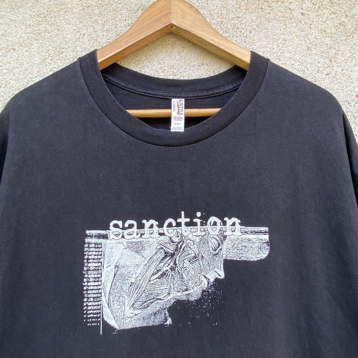 Band Tees Thrashed Faded Vintage Y2K Sanction METAL BAND ERD GRAIL TEE Size US XL / EU 56 / 4 - 1 Thumbnail