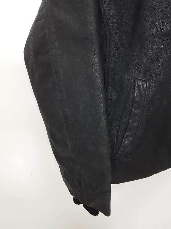 Vintage × Wrangler WRANGLER SPELLOUT LEATHER ZIPPER JACKET Size US M / EU 48-50 / 2 - 9 Thumbnail