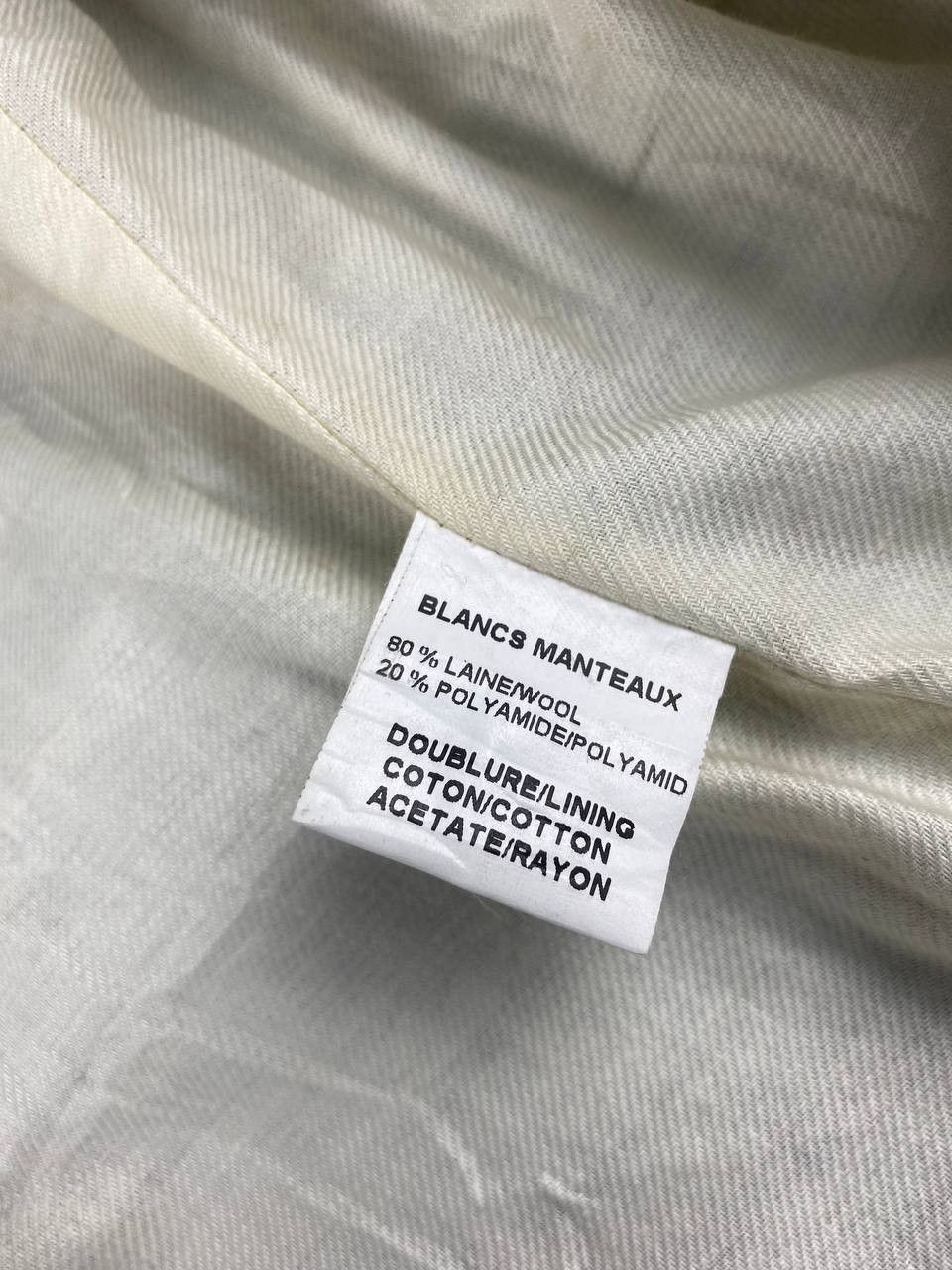 Designer blanc manteaux paris wool thrench coat nice design Size M / US 6-8 / IT 42-44 - 8 Thumbnail