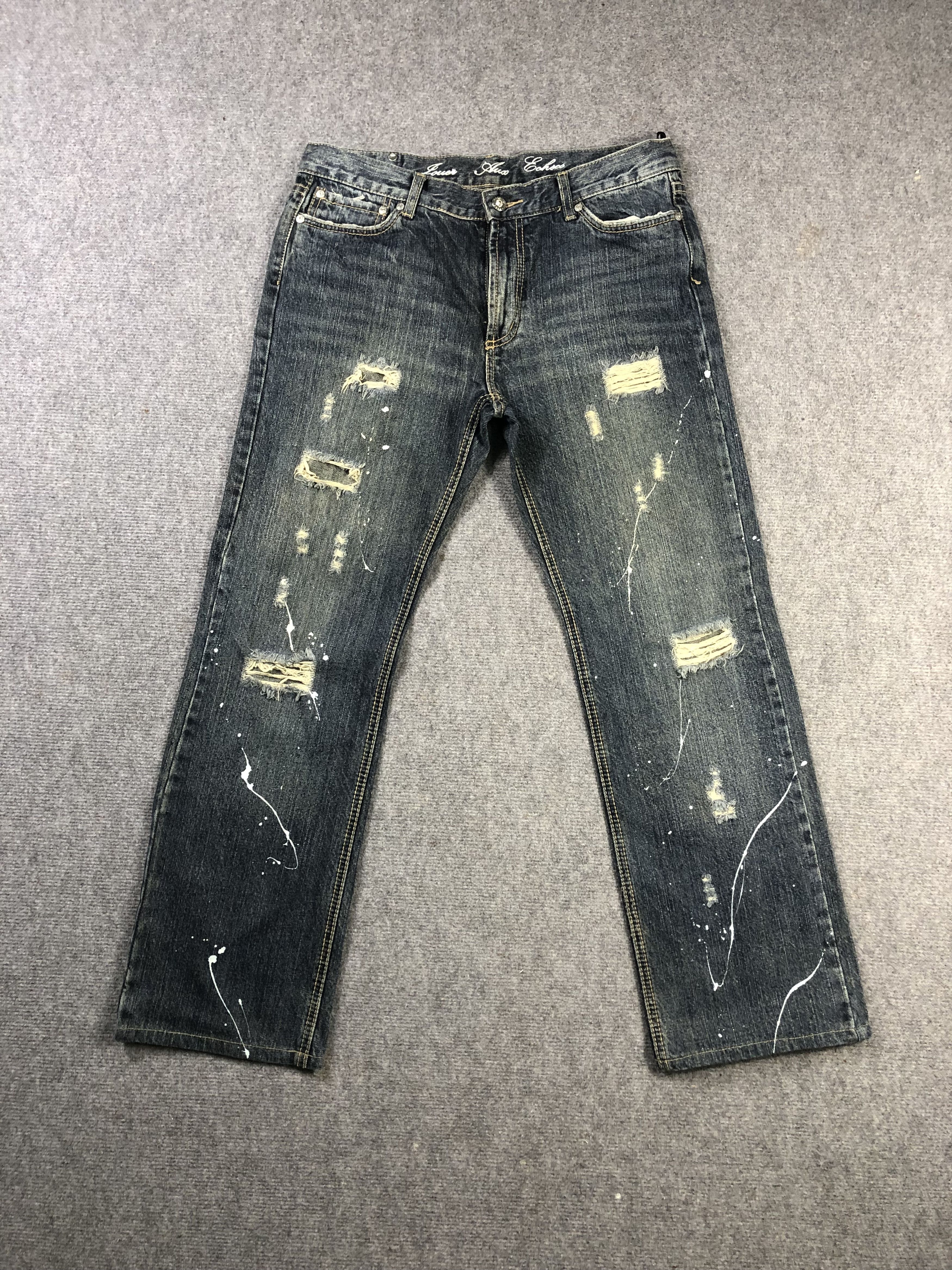 Japanese Brand Jour Eux Echecs Denim Jeans 35x29.5 Size US 35 - 1 Thumbnail