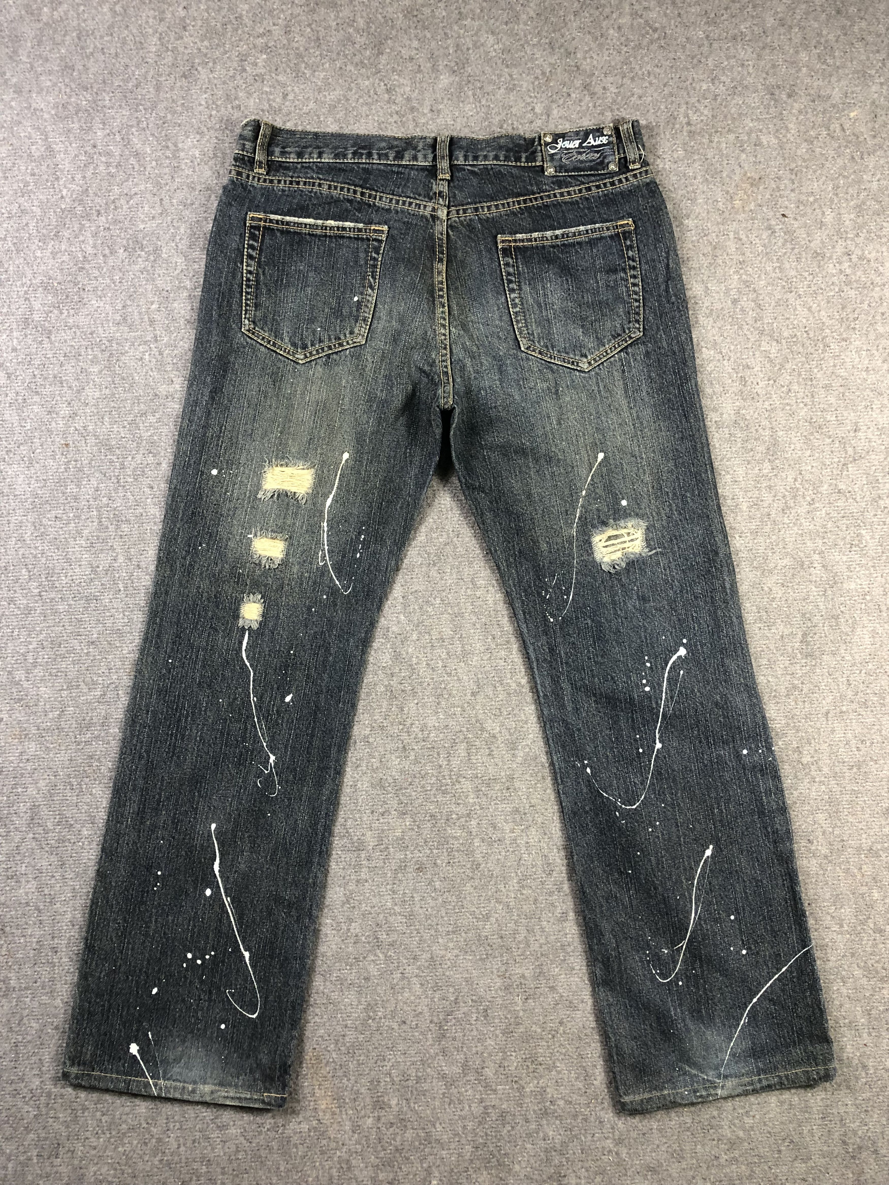 Japanese Brand Jour Eux Echecs Denim Jeans 35x29.5 Size US 35 - 15 Thumbnail