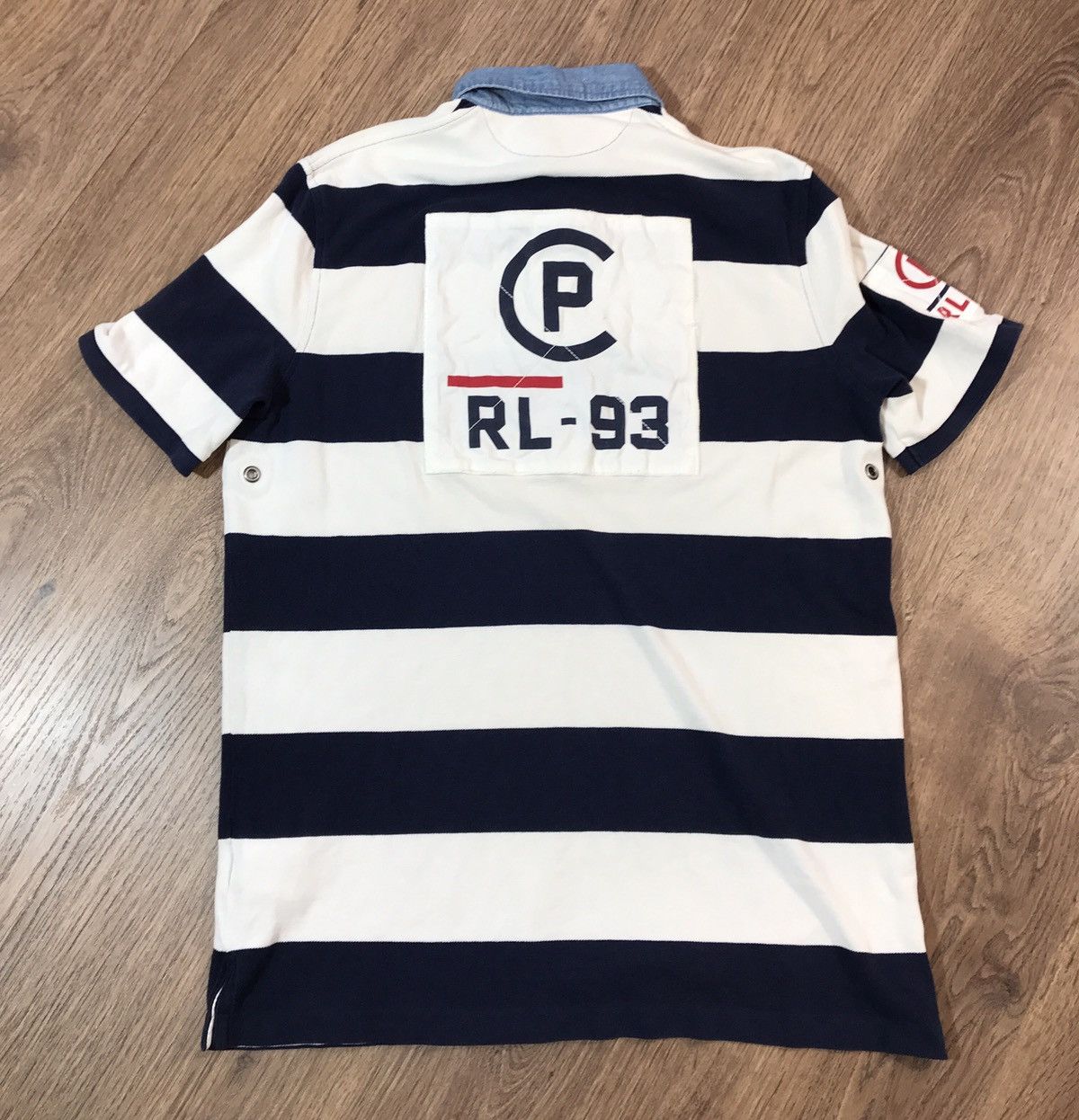 image of Lo Life x Polo Ralph Lauren Cprl 93 Polo Shirt in White, Men's (Size Medium)