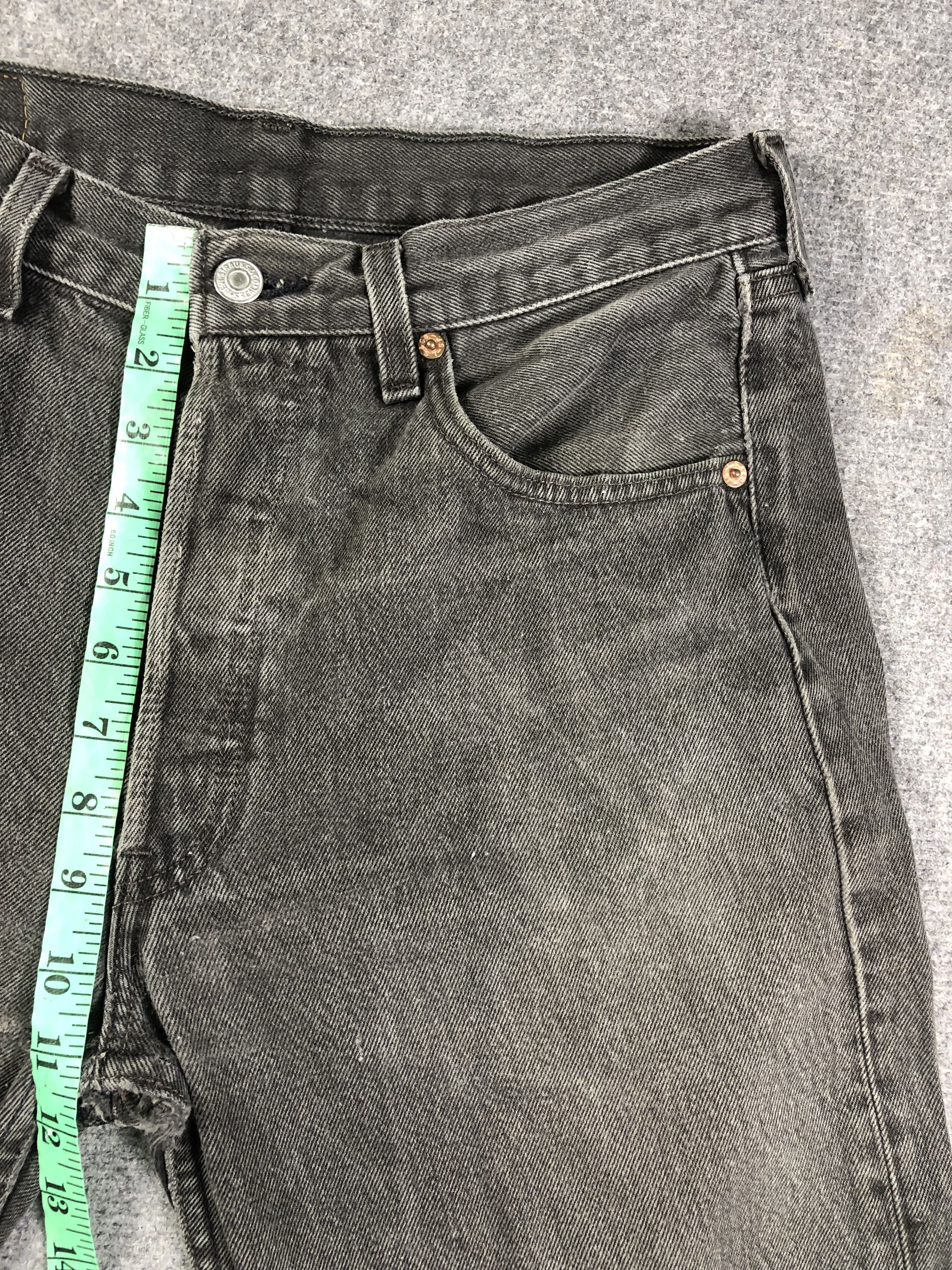Levi's Vintage Levis 501 Faded Black Denim Jeans 32x29 Size US 32 / EU 48 - 7 Thumbnail