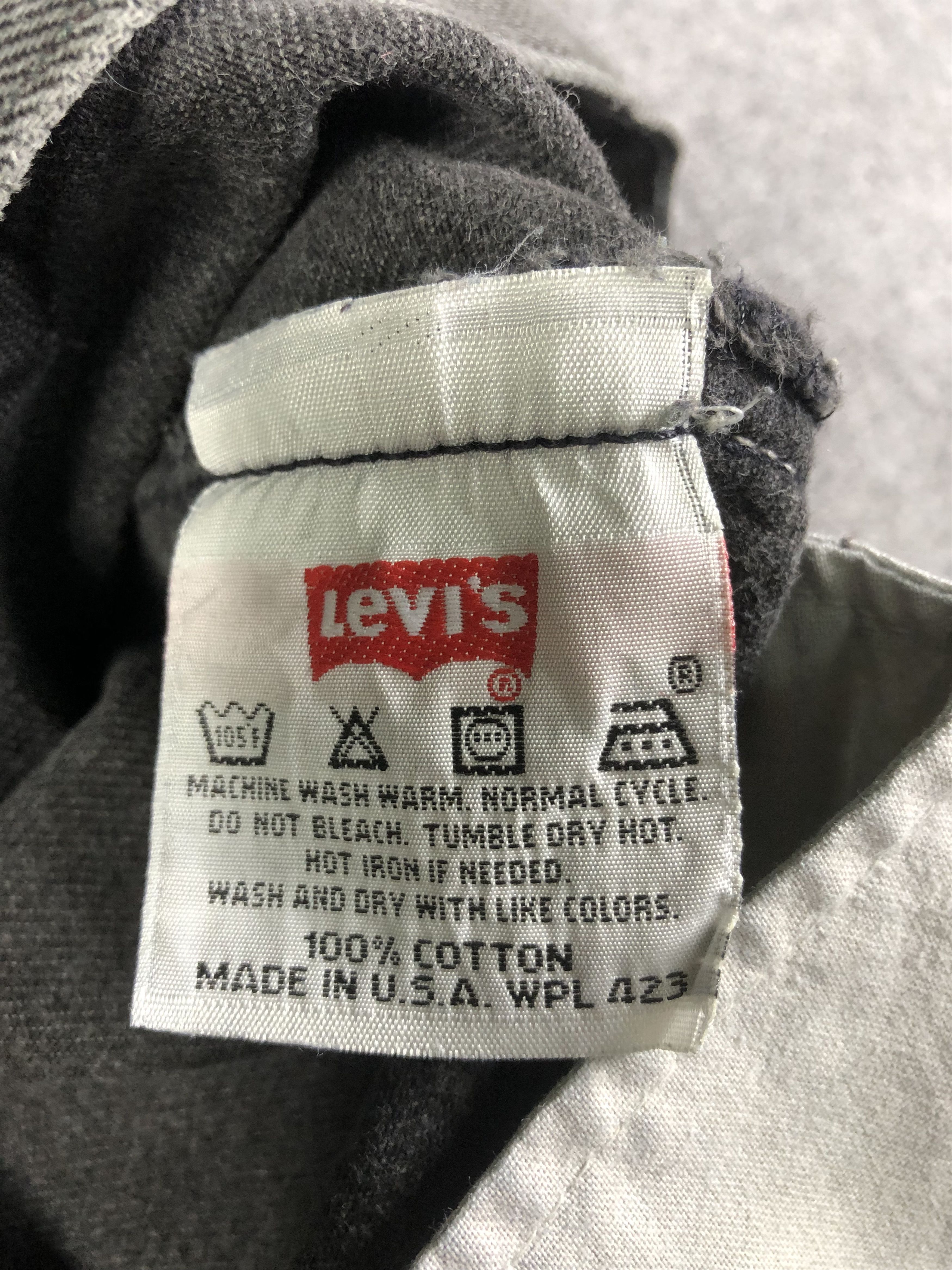 Levi's Vintage Levis 501 Faded Black Denim Jeans 32x29 Size US 32 / EU 48 - 4 Thumbnail