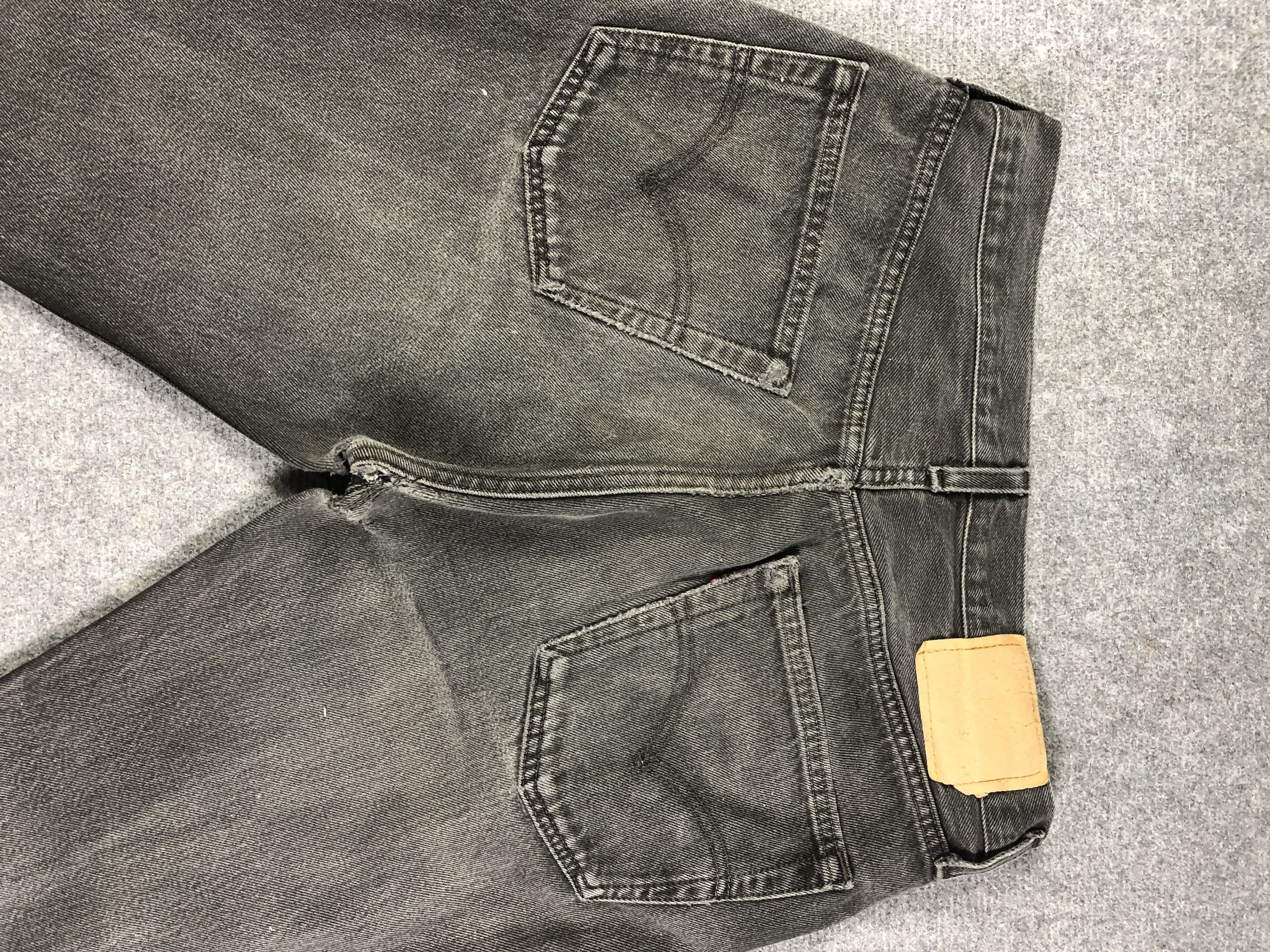 Levi's Vintage Levis 501 Faded Black Denim Jeans 32x29 Size US 32 / EU 48 - 9 Thumbnail