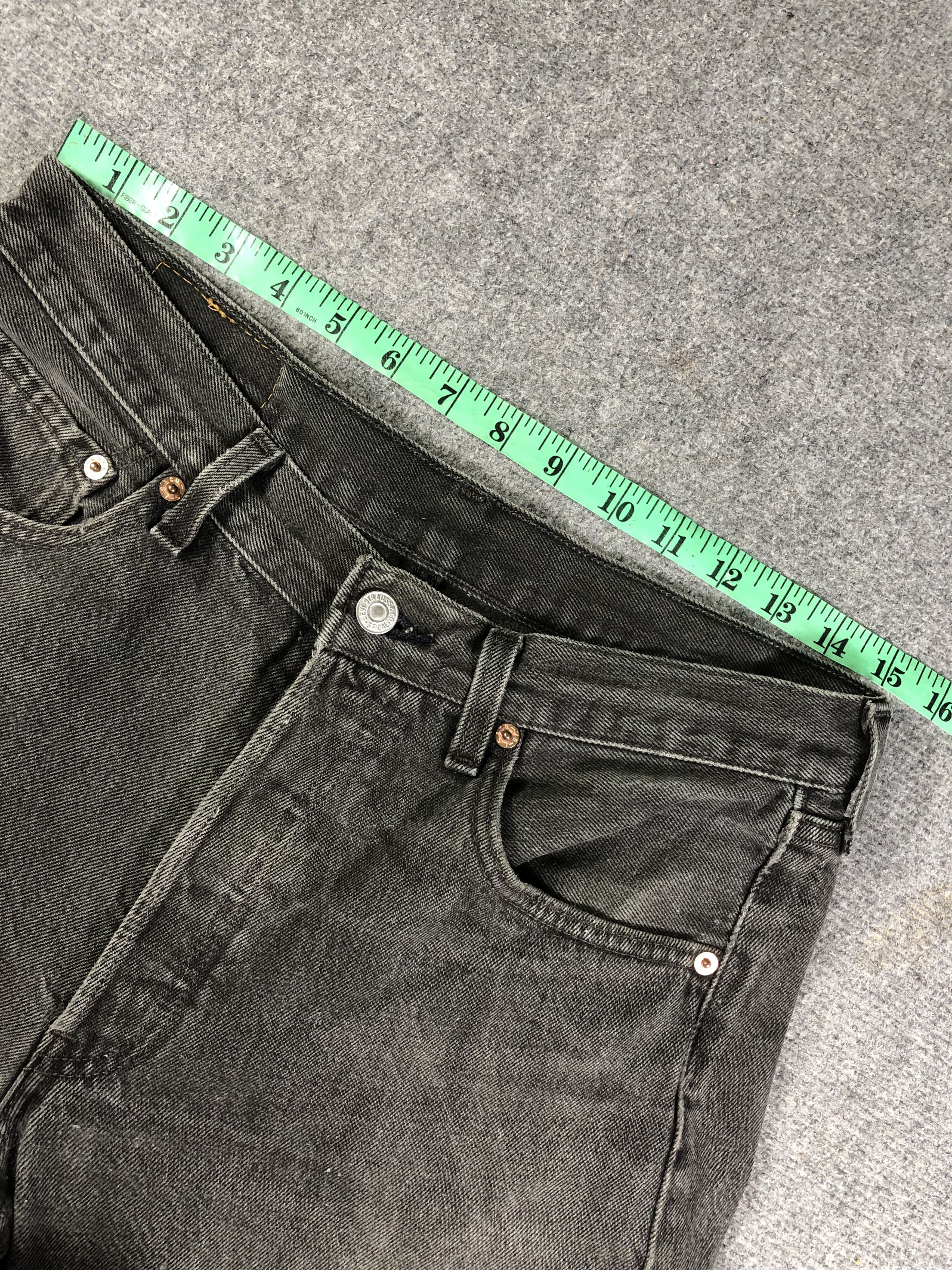 Levi's Vintage Levis 501 Faded Black Denim Jeans 32x29 Size US 32 / EU 48 - 6 Thumbnail