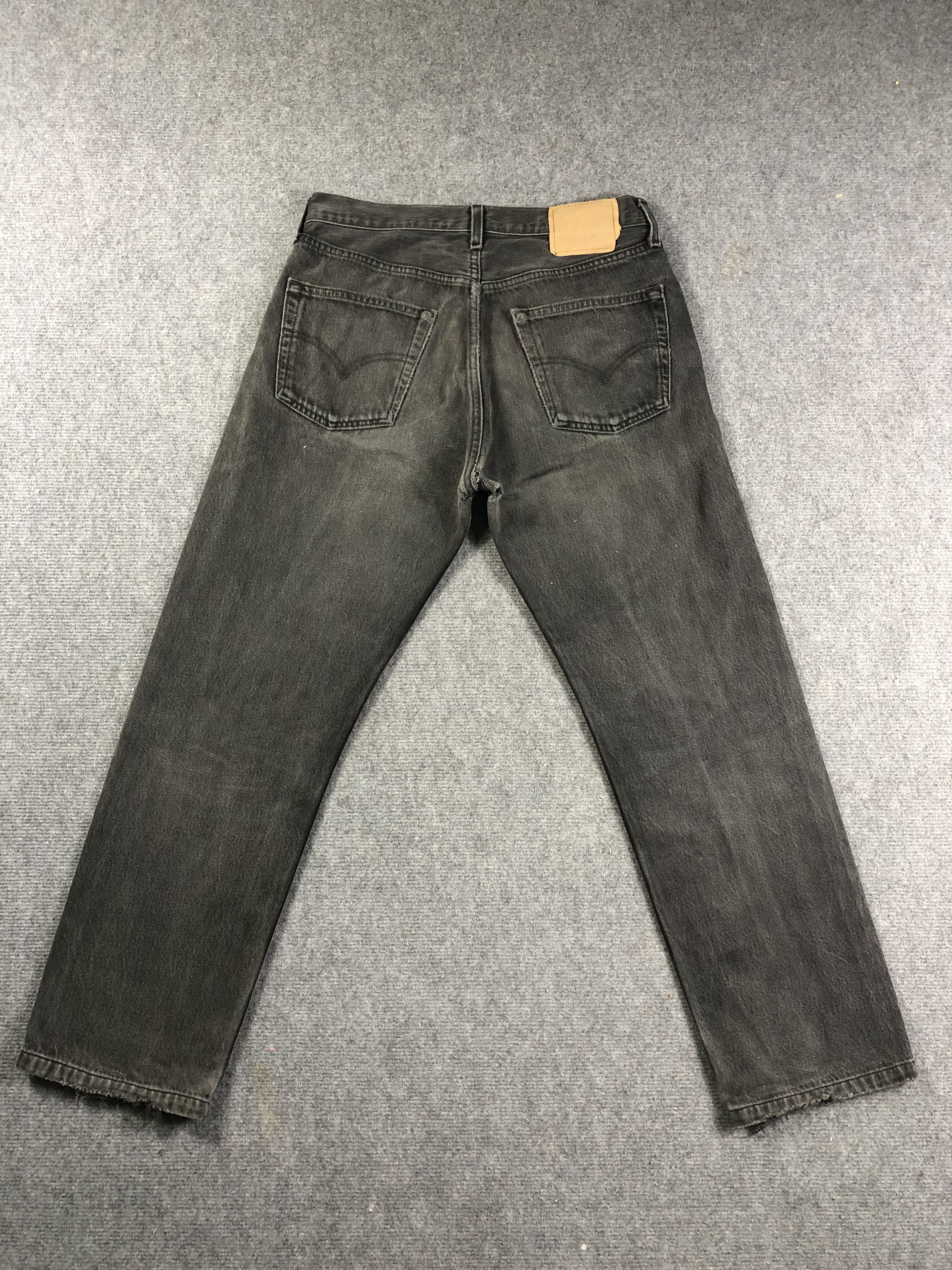 Levi's Vintage Levis 501 Faded Black Denim Jeans 32x29 Size US 32 / EU 48 - 14 Thumbnail