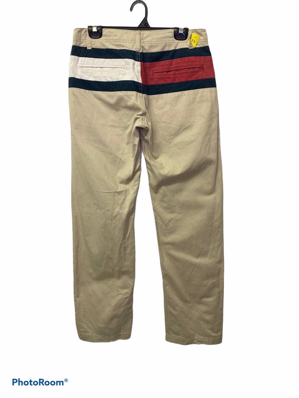 Vintage 90s tommy hilfiger big logo back cotton pant