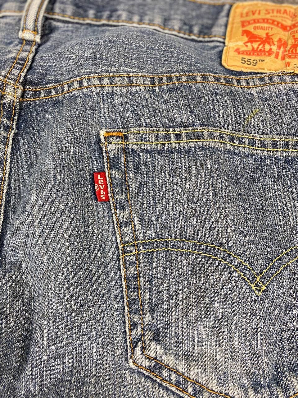 Levi's levis 559 relaxed straight fit distressed denim Size US 40 / EU 56 - 6 Thumbnail