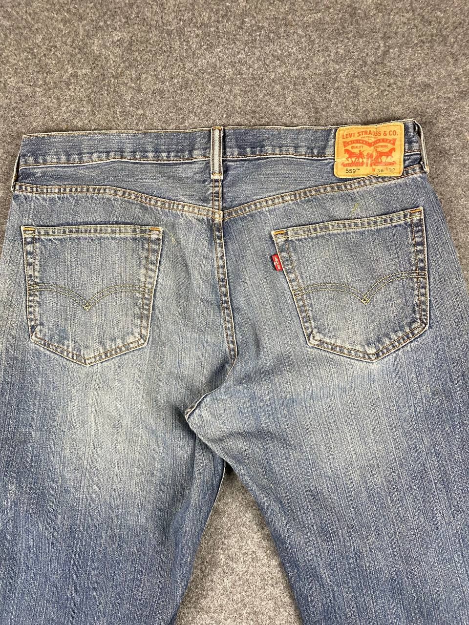 Levi's levis 559 relaxed straight fit distressed denim Size US 40 / EU 56 - 3 Thumbnail