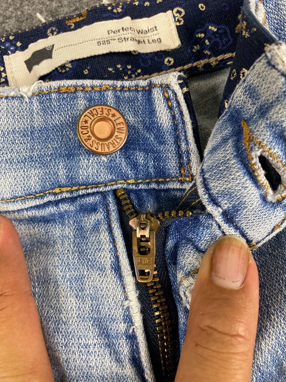 Levi's levis 525 straight leg distressed denim Size 30" / US 8 / IT 44 - 11 Thumbnail