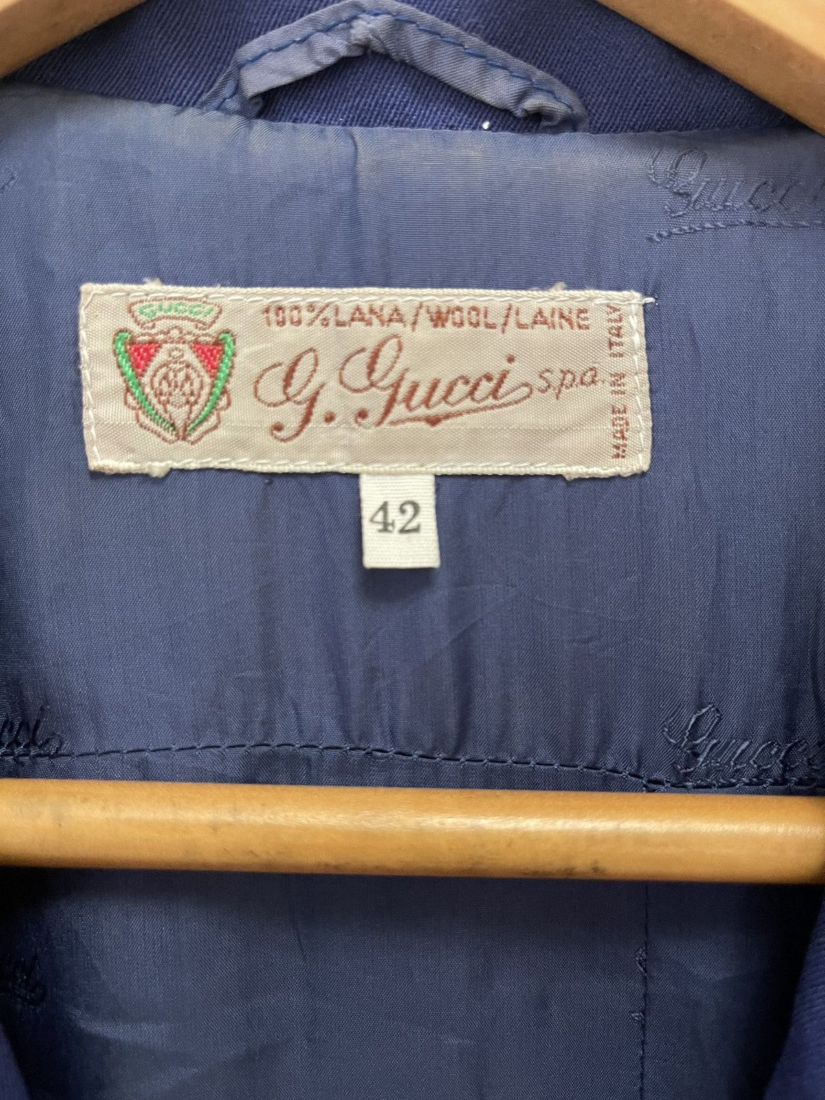 Gucci 💥Vintage 1980 GUCCI Jacket Classic Size US S / EU 44-46 / 1 - 4 Thumbnail