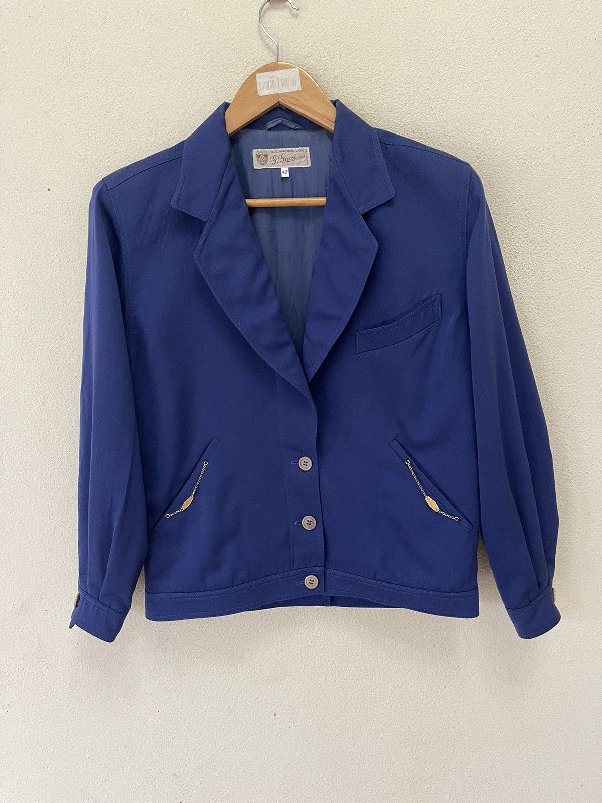 Gucci 💥Vintage 1980 GUCCI Jacket Classic Size US S / EU 44-46 / 1 - 2 Thumbnail