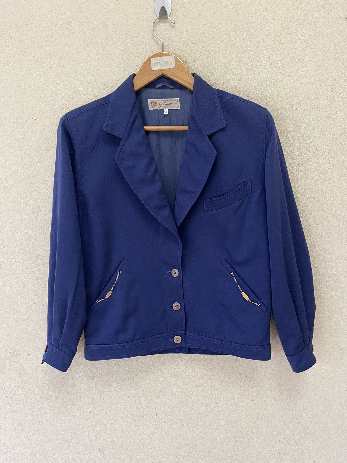 Gucci 💥Vintage 1980 GUCCI Jacket Classic Size US S / EU 44-46 / 1 - 1 Thumbnail