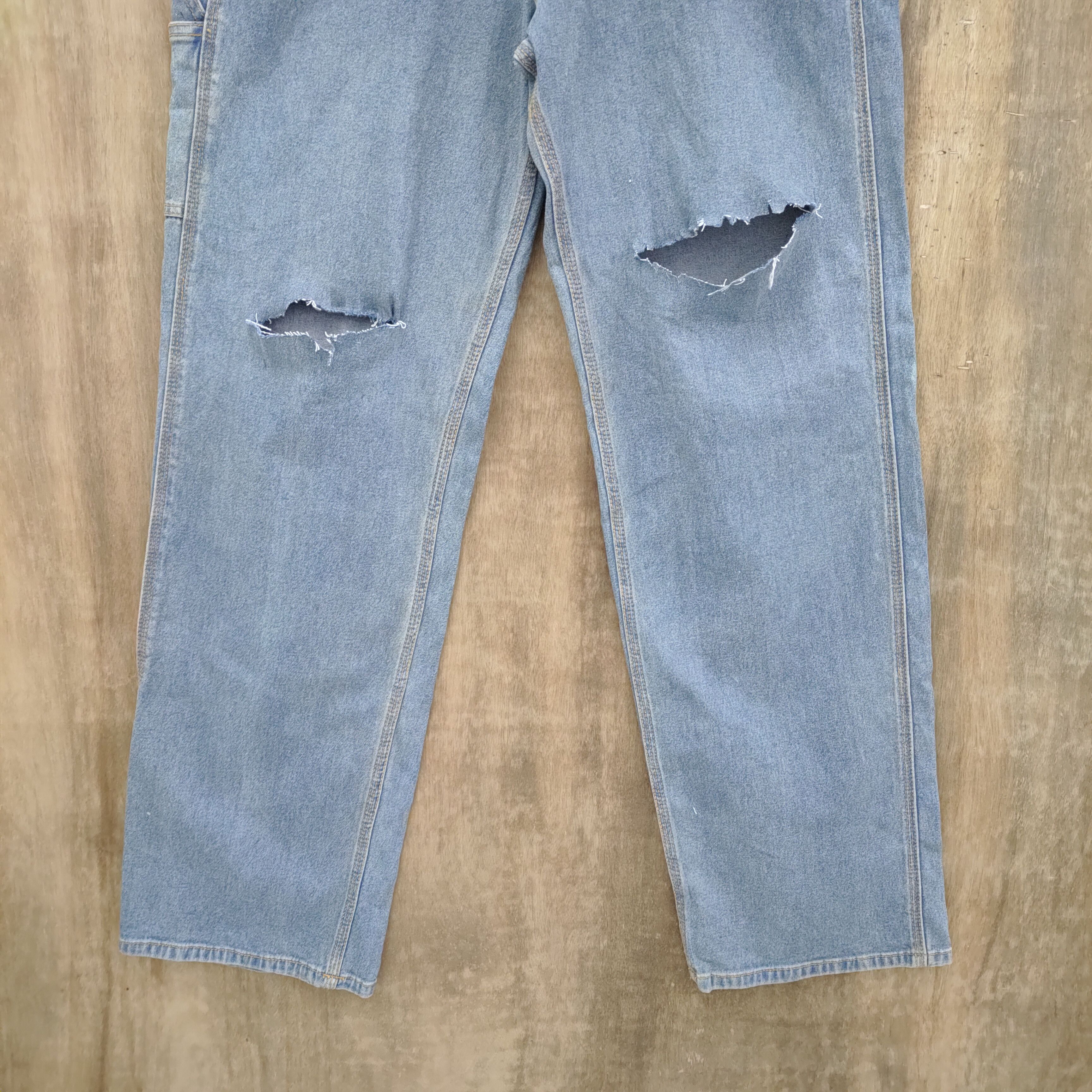 Japanese Brand × StraightFaded B.C FACTORY DISTRESSED JEANS CARGO PANTS Size US 31 - 3 Thumbnail