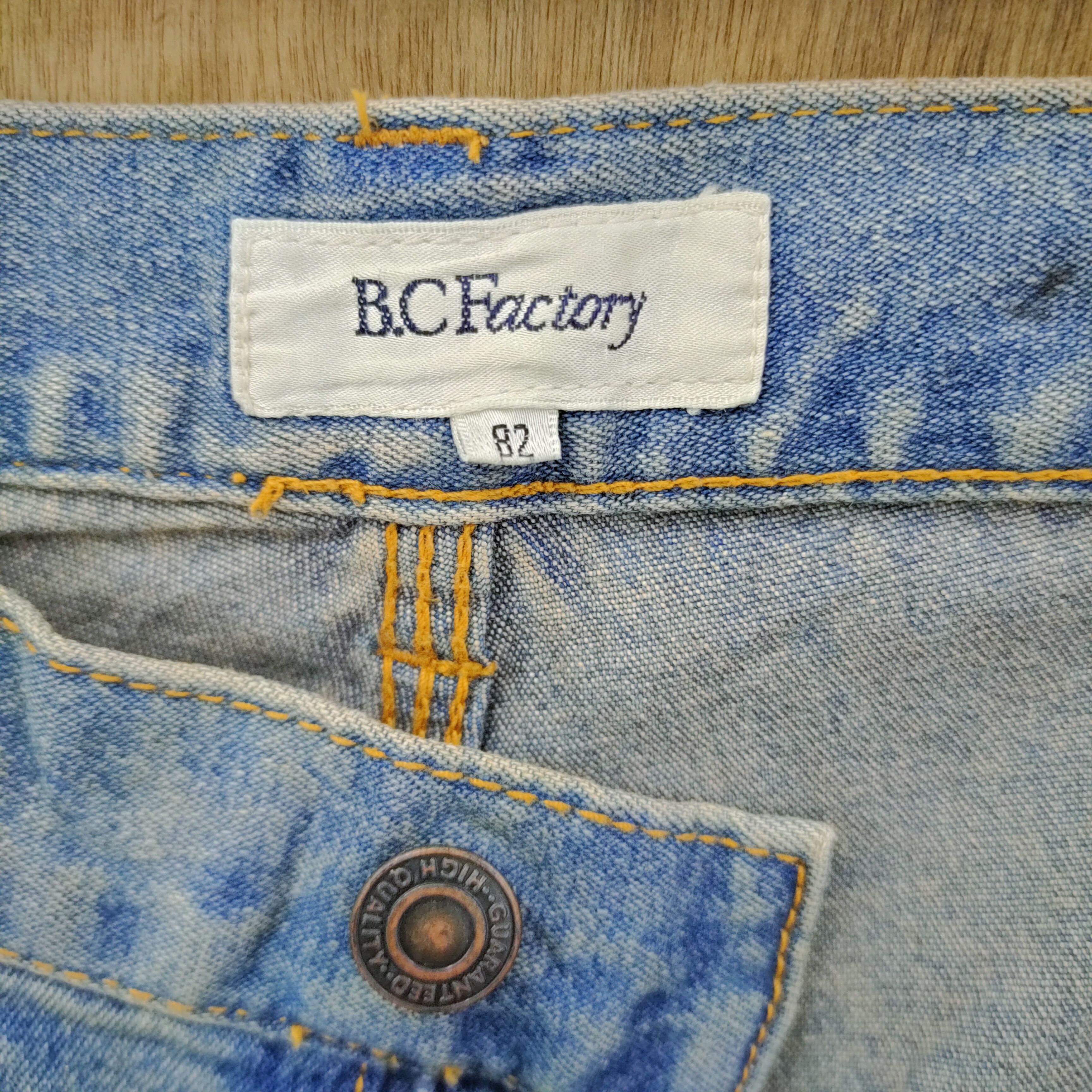 Japanese Brand × StraightFaded B.C FACTORY DISTRESSED JEANS CARGO PANTS Size US 31 - 10 Thumbnail
