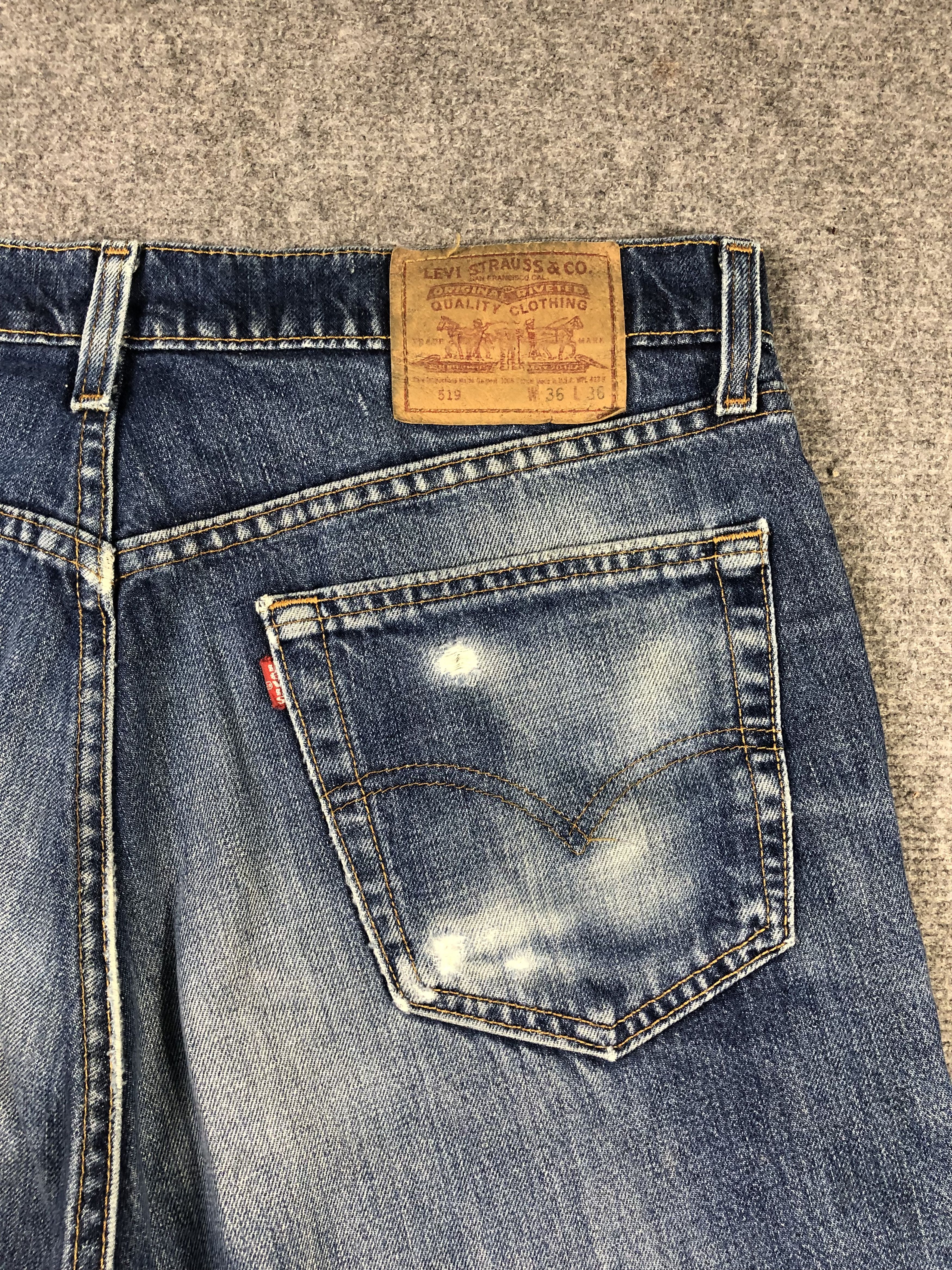 Levi's Blue Faded Levis 519 35x30.5 Size US 35 - 11 Thumbnail