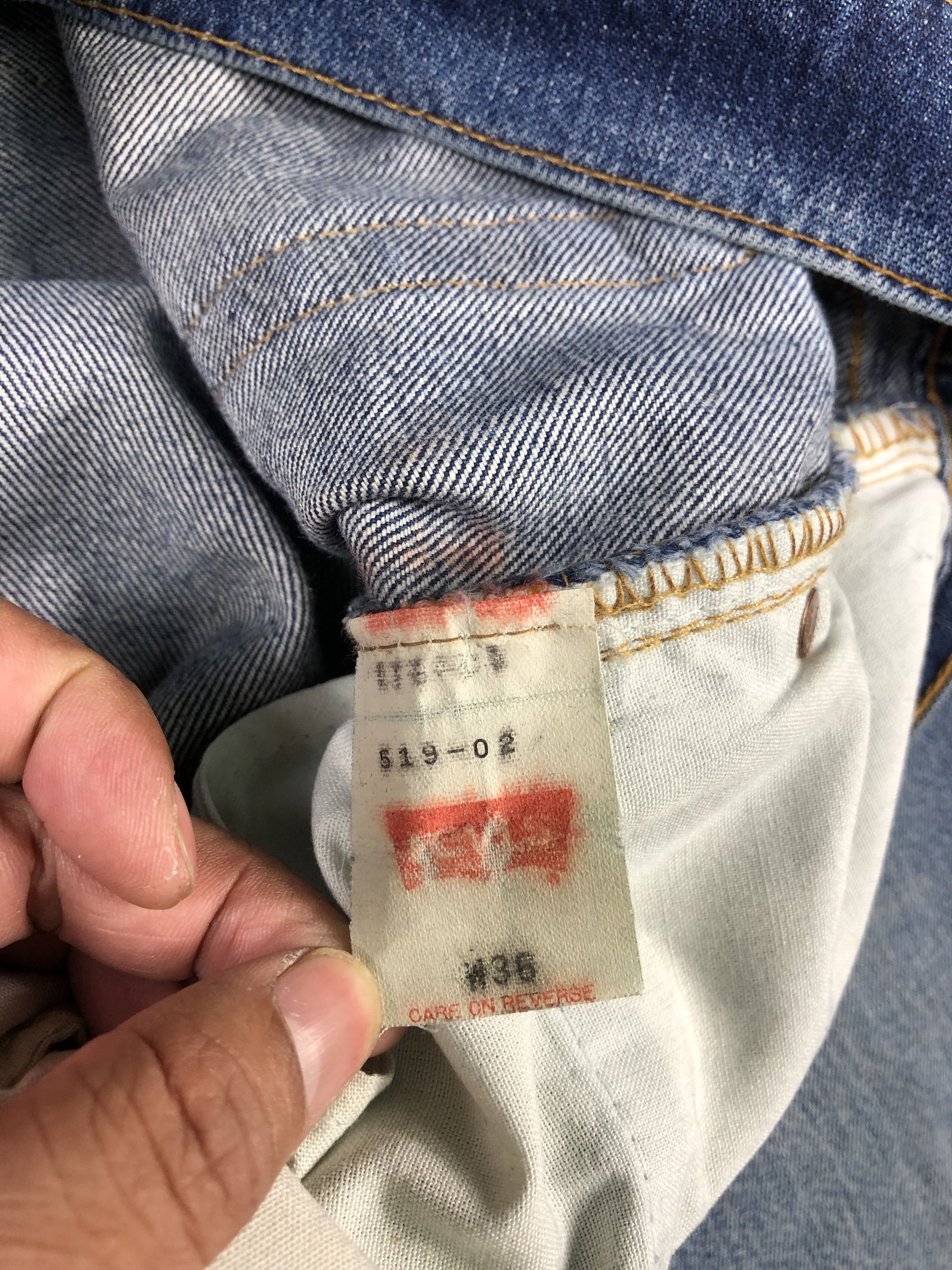 Levi's Blue Faded Levis 519 35x30.5 Size US 35 - 4 Thumbnail