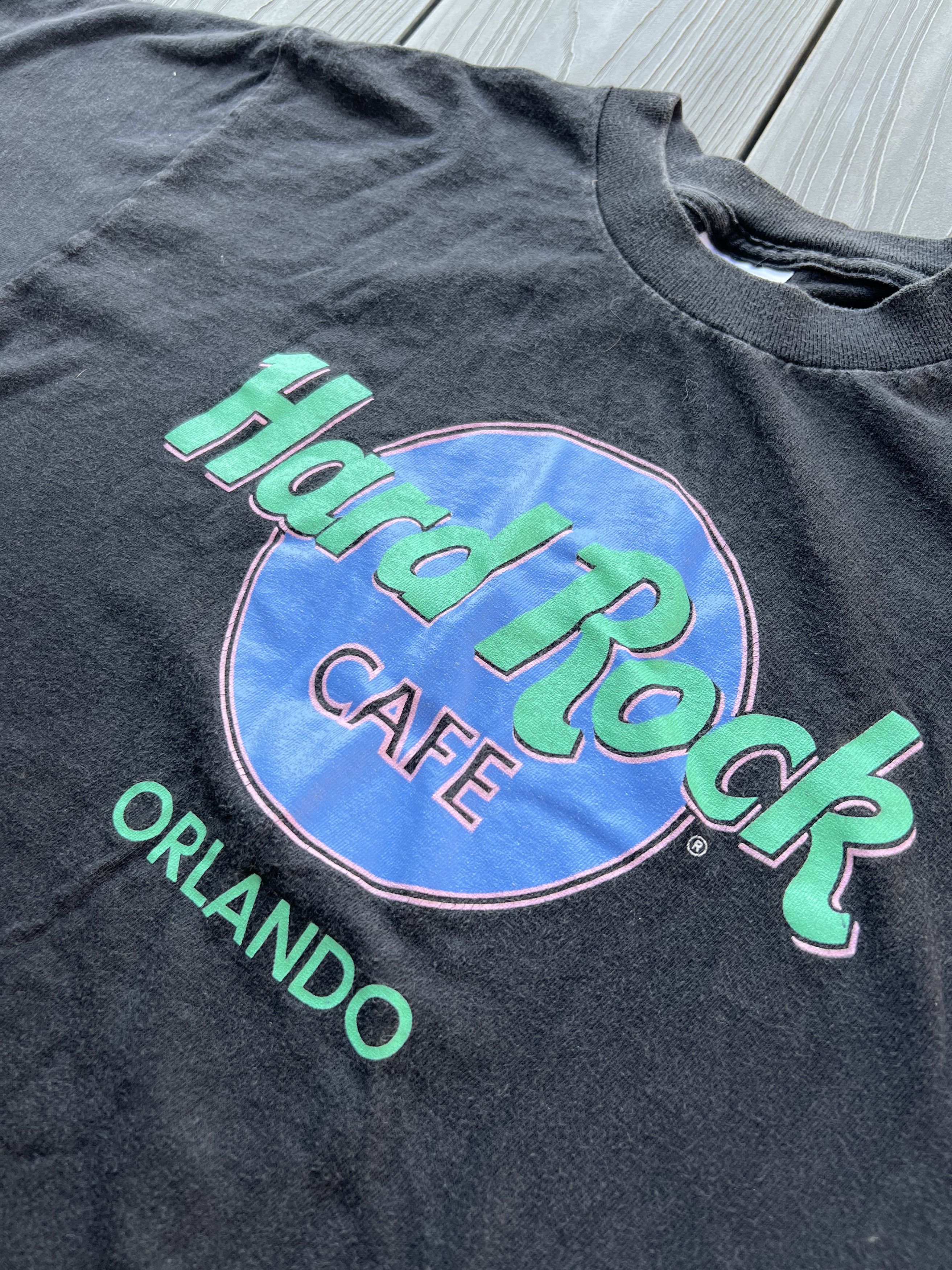 Hard Rock Cafe × Vintage Hard Rock Cafe Orlando USA Vintage T-shirt Black Faded Size US M / EU 48-50 / 2 - 3 Thumbnail
