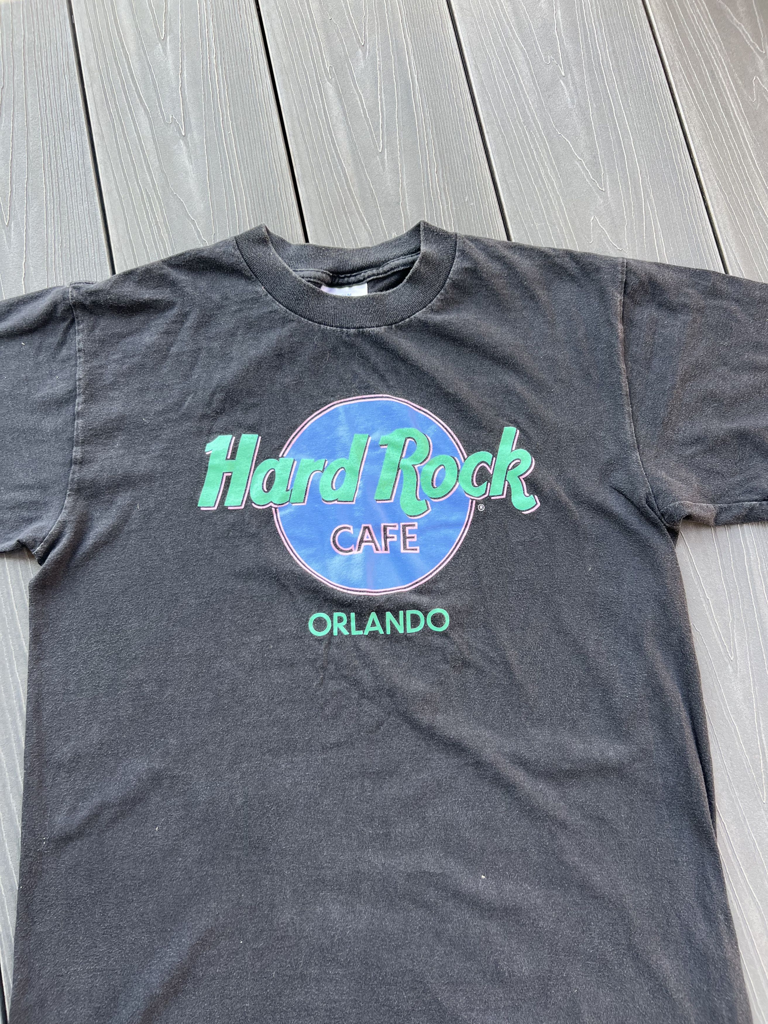 Hard Rock Cafe × Vintage Hard Rock Cafe Orlando USA Vintage T-shirt Black Faded Size US M / EU 48-50 / 2 - 2 Thumbnail