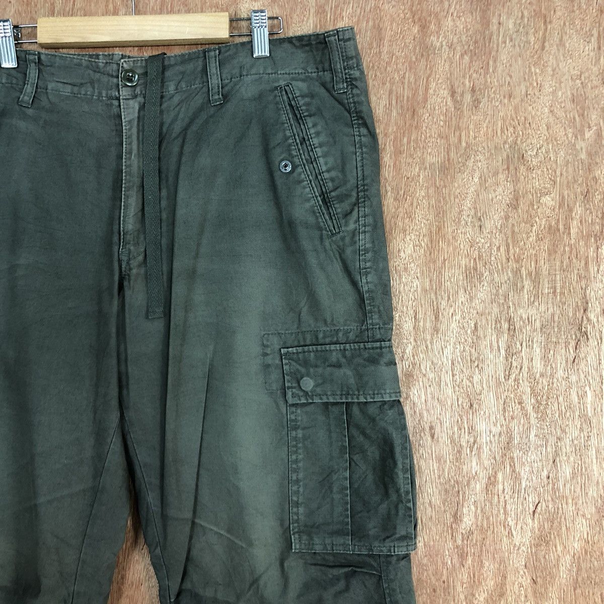 Japanese Brand DLL Uniqlo Grey Multipocket Tactical Cargo Pants #c897 Size US 35 - 5 Thumbnail