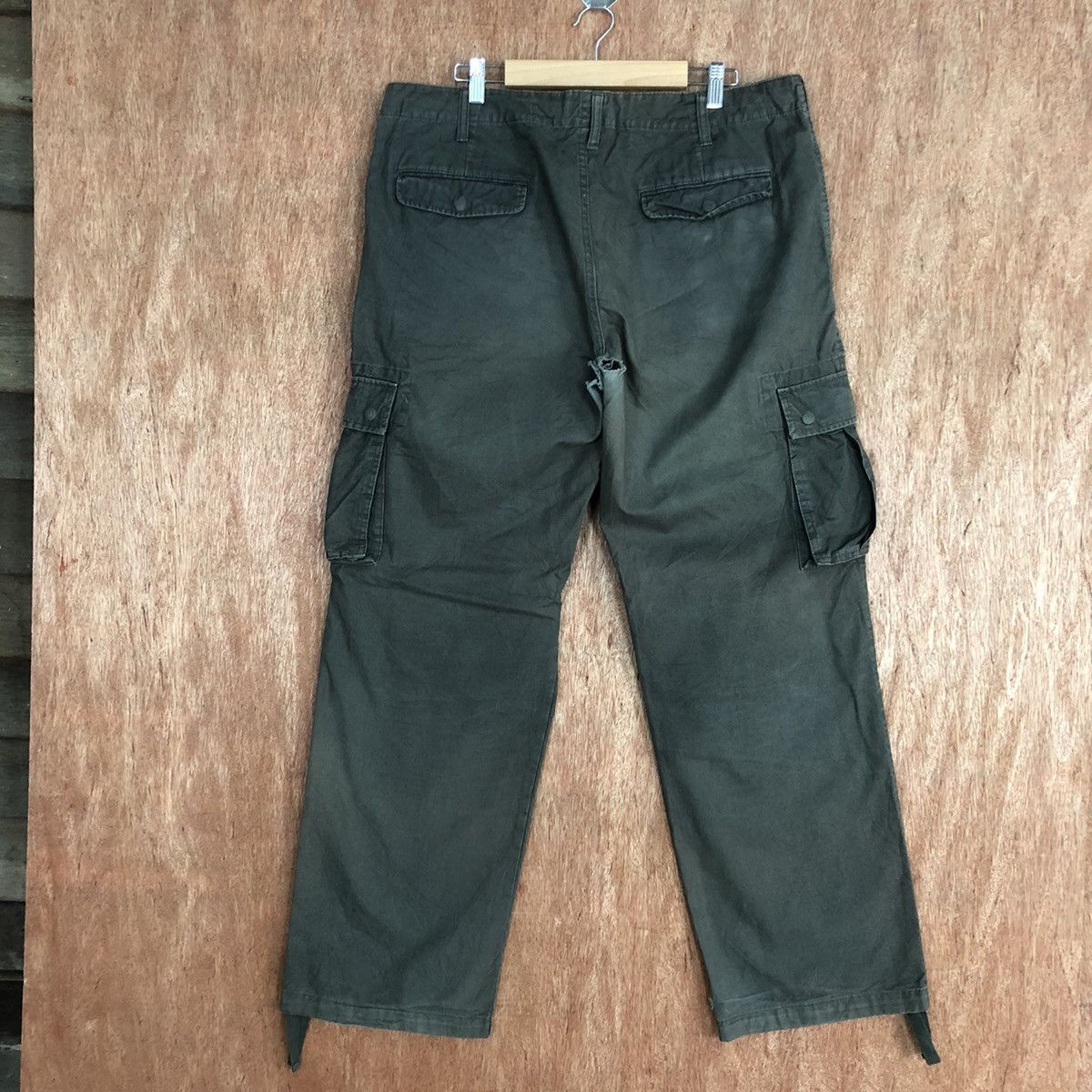 Japanese Brand DLL Uniqlo Grey Multipocket Tactical Cargo Pants #c897 Size US 35 - 8 Thumbnail