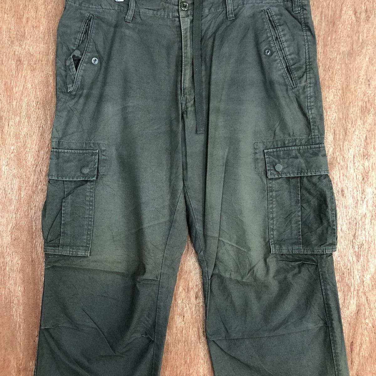 Japanese Brand DLL Uniqlo Grey Multipocket Tactical Cargo Pants #c897 Size US 35 - 4 Thumbnail