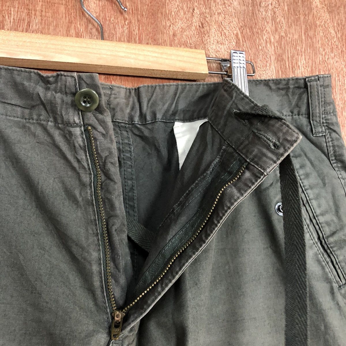 Japanese Brand DLL Uniqlo Grey Multipocket Tactical Cargo Pants #c897 Size US 35 - 7 Thumbnail