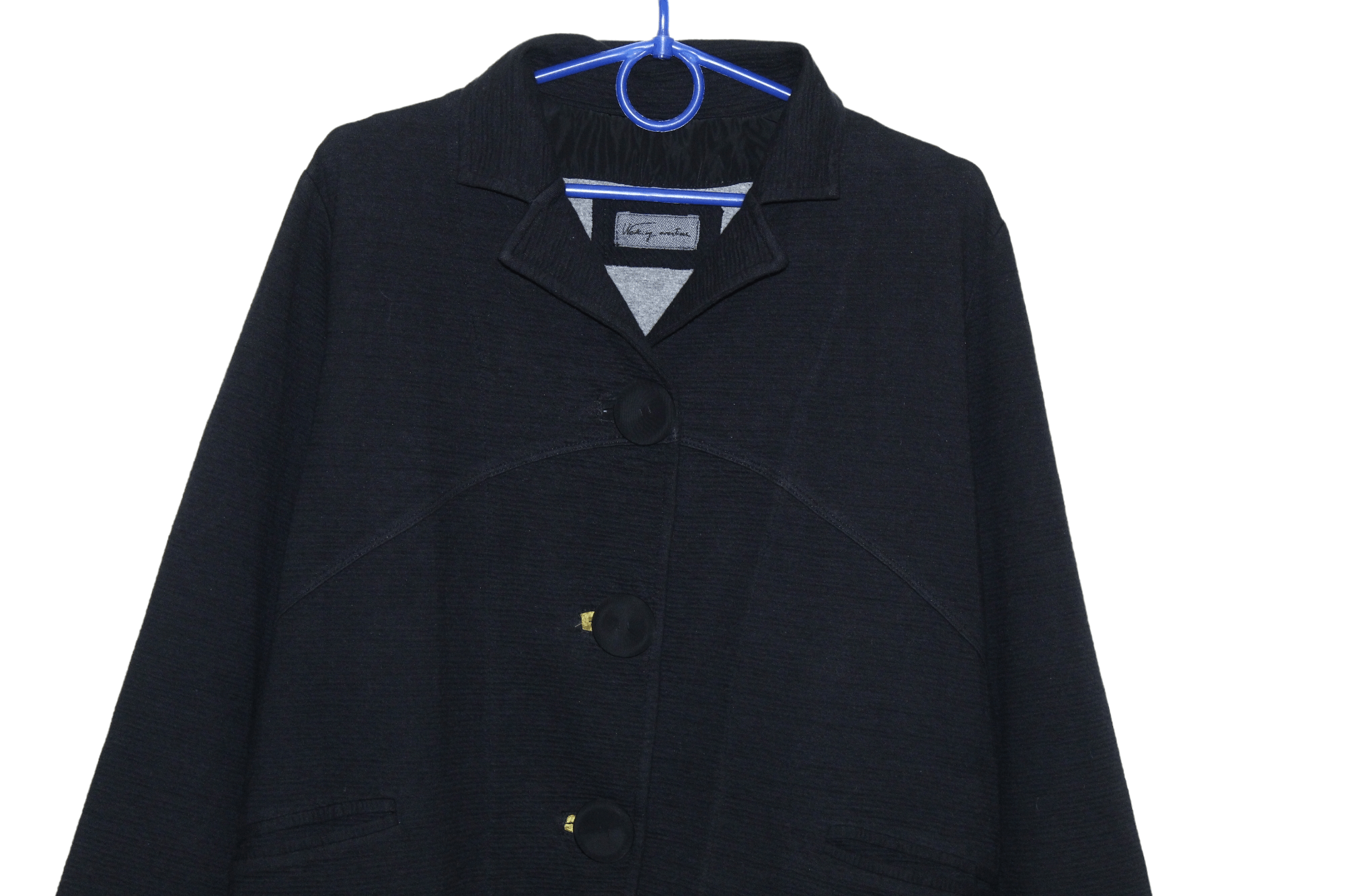 Hiroko Koshino Homme Working Overtime By TADASHI Knitted Textured Baggy Jacket Size L / US 10 / IT 46 - 2 Thumbnail