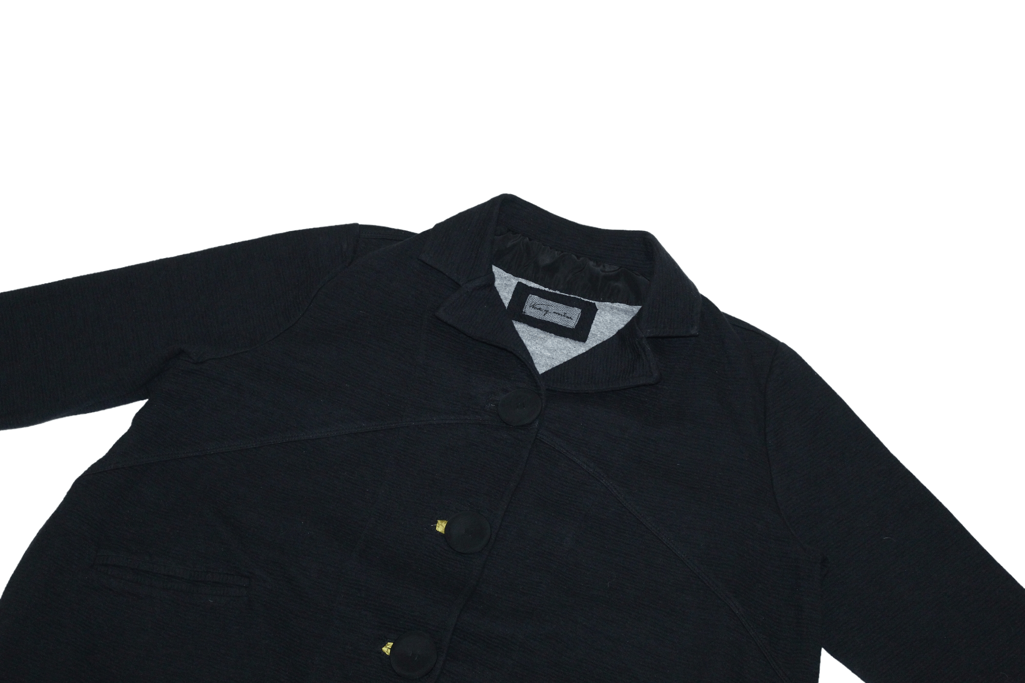 Hiroko Koshino Homme Working Overtime By TADASHI Knitted Textured Baggy Jacket Size L / US 10 / IT 46 - 12 Thumbnail