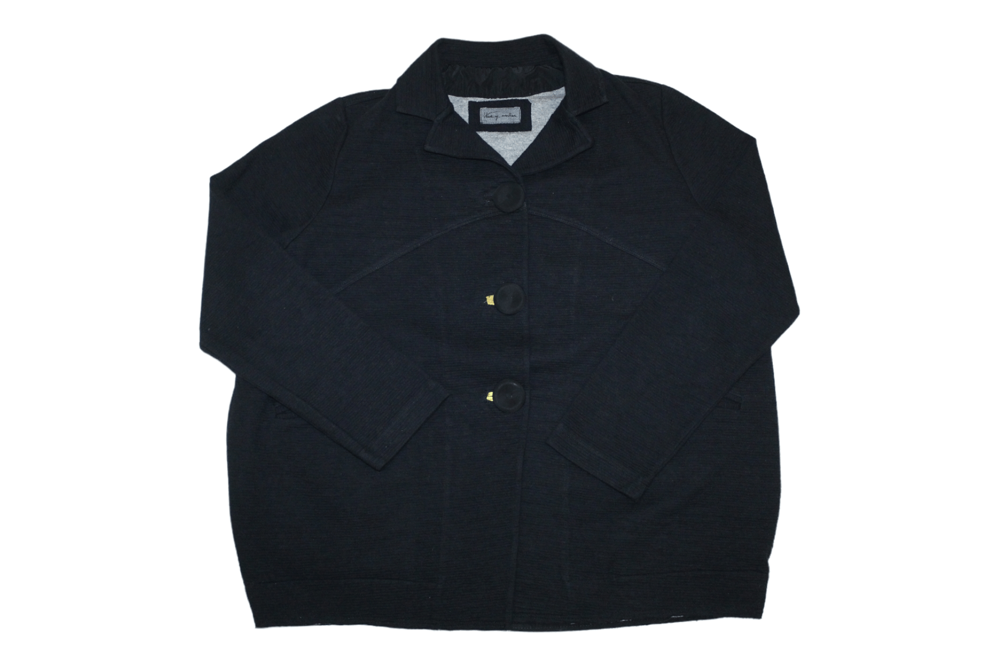 Hiroko Koshino Homme Working Overtime By TADASHI Knitted Textured Baggy Jacket Size L / US 10 / IT 46 - 4 Thumbnail