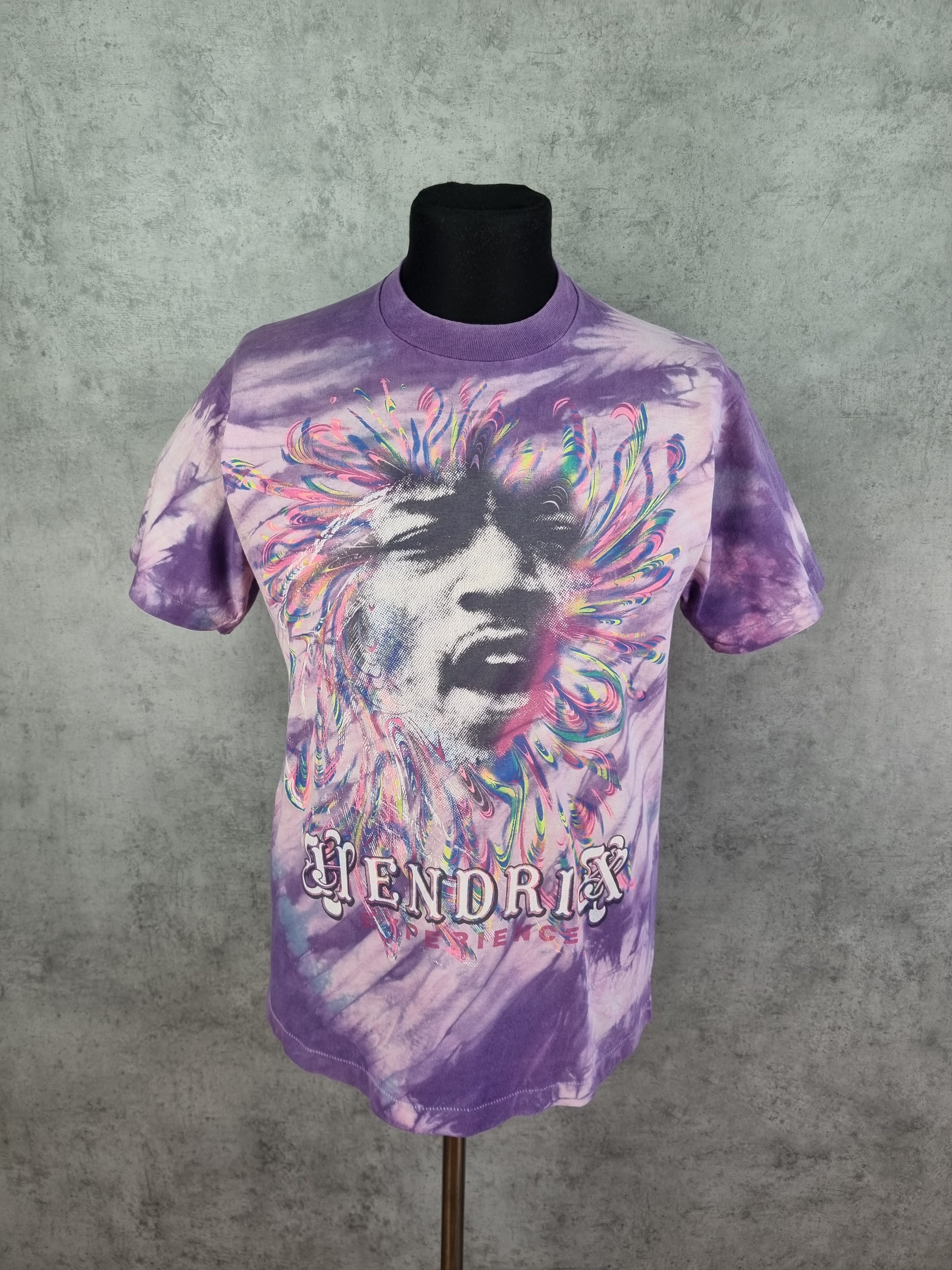 Band Tees × Jimi Hendrix 90s Single Stitch Jimi Hendrix Psychedelic tie dye tee Size US M / EU 48-50 / 2 - 4 Thumbnail