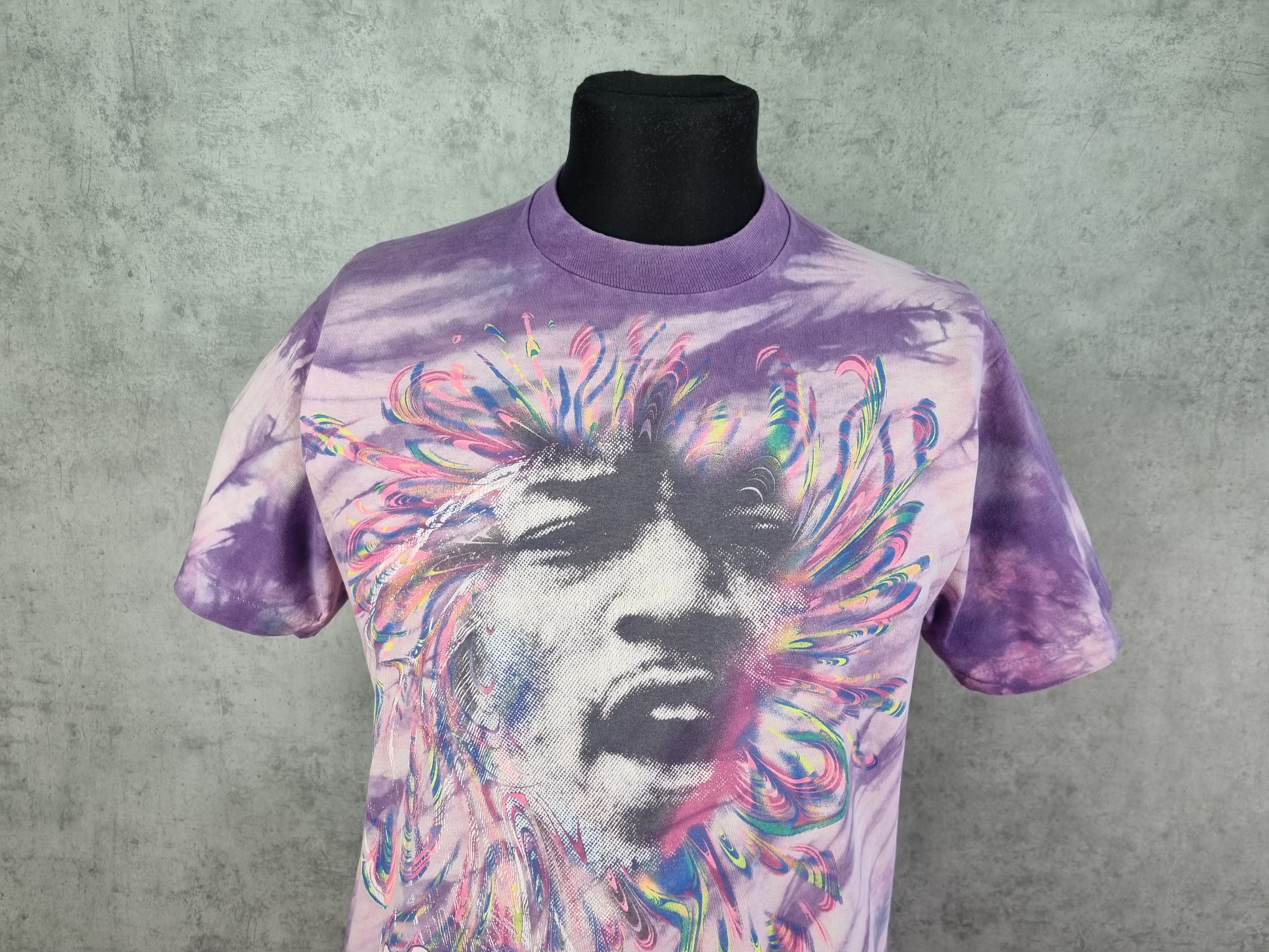 Band Tees × Jimi Hendrix 90s Single Stitch Jimi Hendrix Psychedelic tie dye tee Size US M / EU 48-50 / 2 - 2 Thumbnail