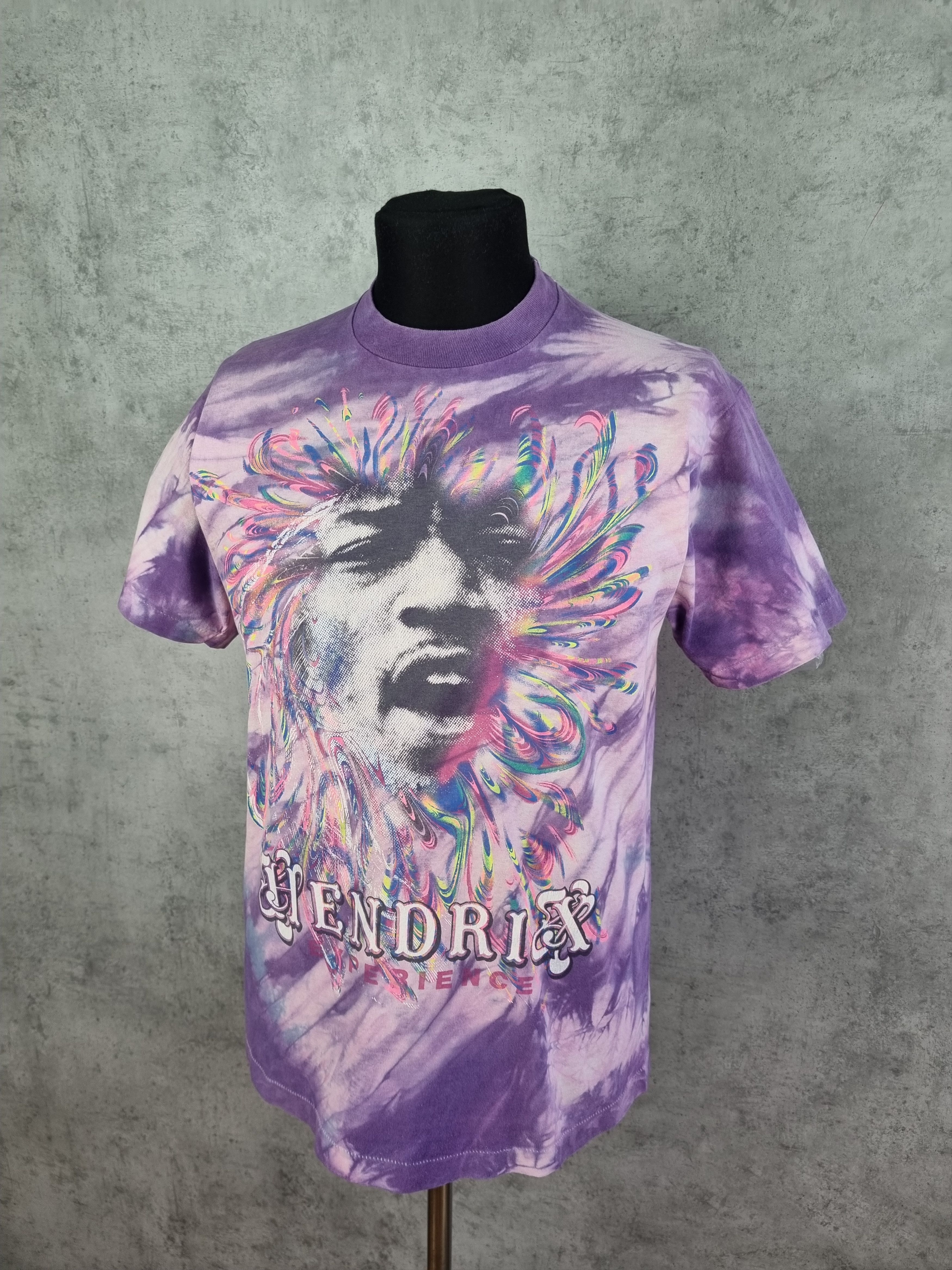 Band Tees × Jimi Hendrix 90s Single Stitch Jimi Hendrix Psychedelic tie dye tee Size US M / EU 48-50 / 2 - 5 Thumbnail