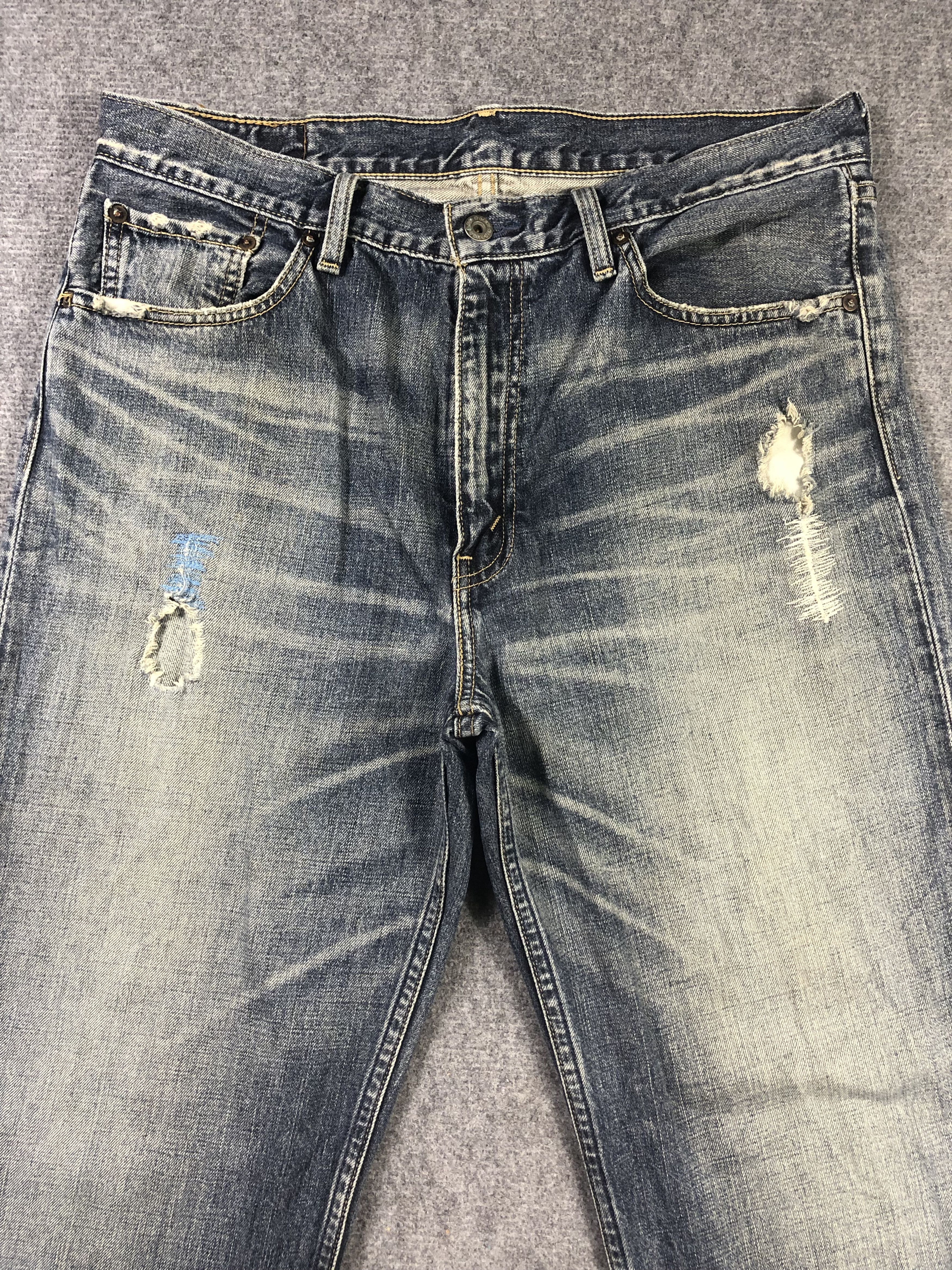 Levi's Wash Blue Levis 502 Denim Jeans 36x33.5 Size US 36 / EU 52 - 2 Thumbnail