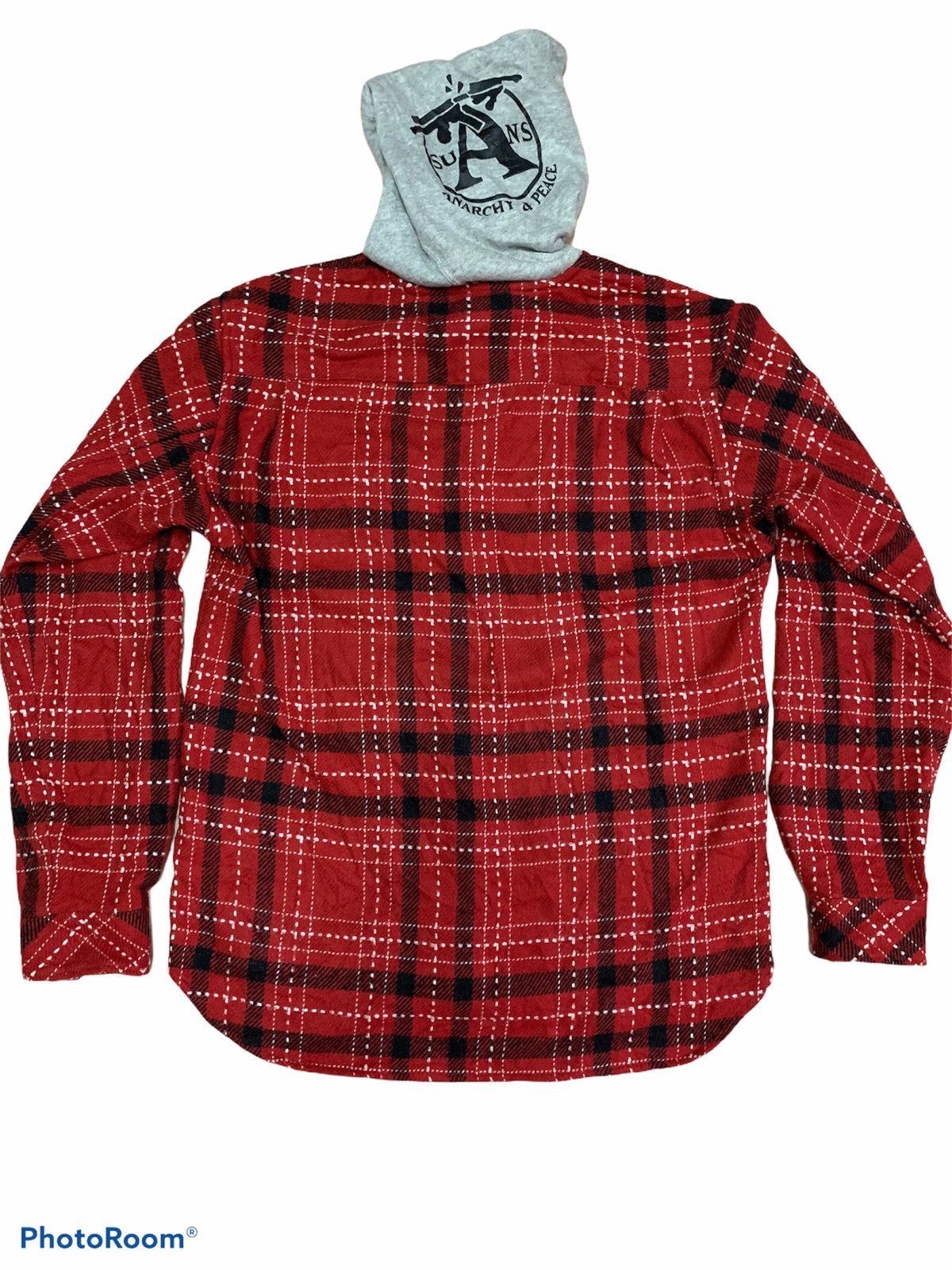 ANDSUNS Andsuns Anarchy And Peace Snap Button flannel hoodie Size US M / EU 48-50 / 2 - 2 Thumbnail